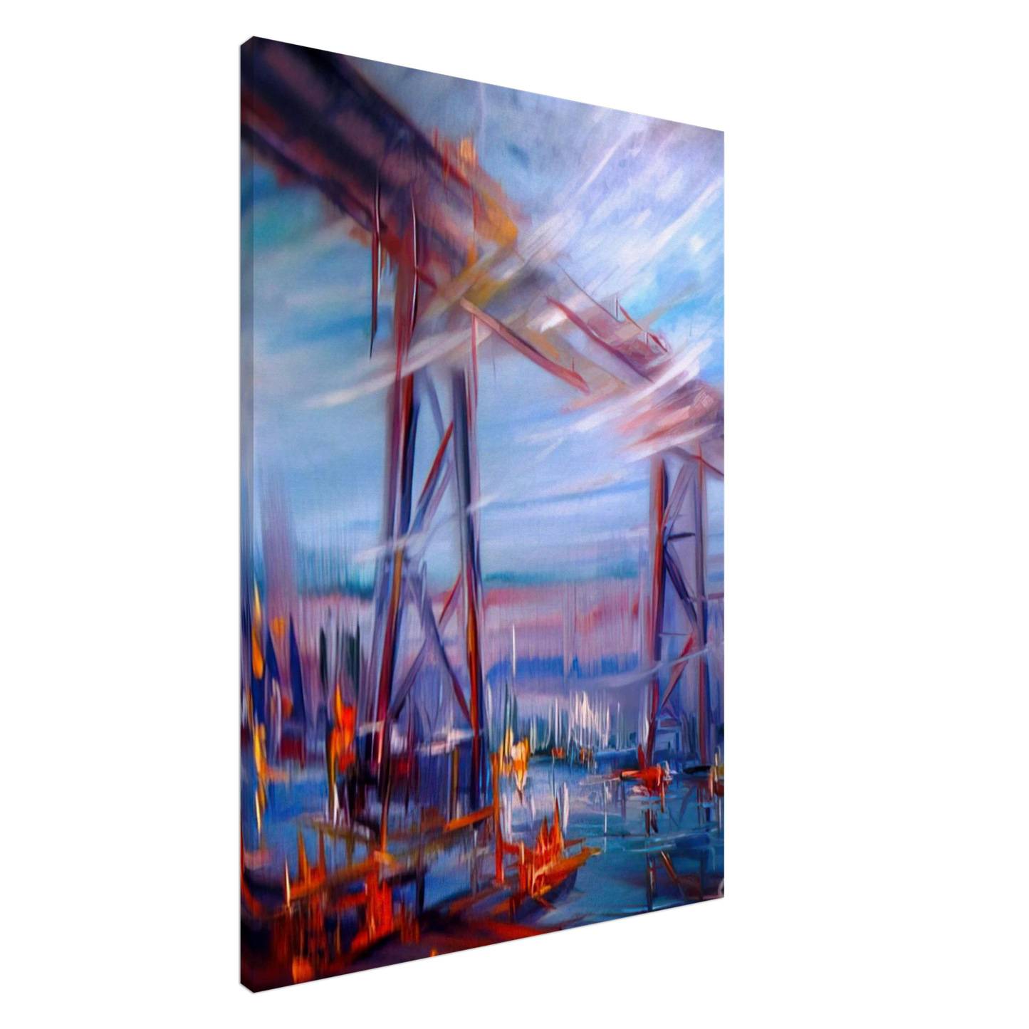 Konrad Zuse - Bridge over Utopia Canvas - 20x30 cm / 8x12 inches-canvas