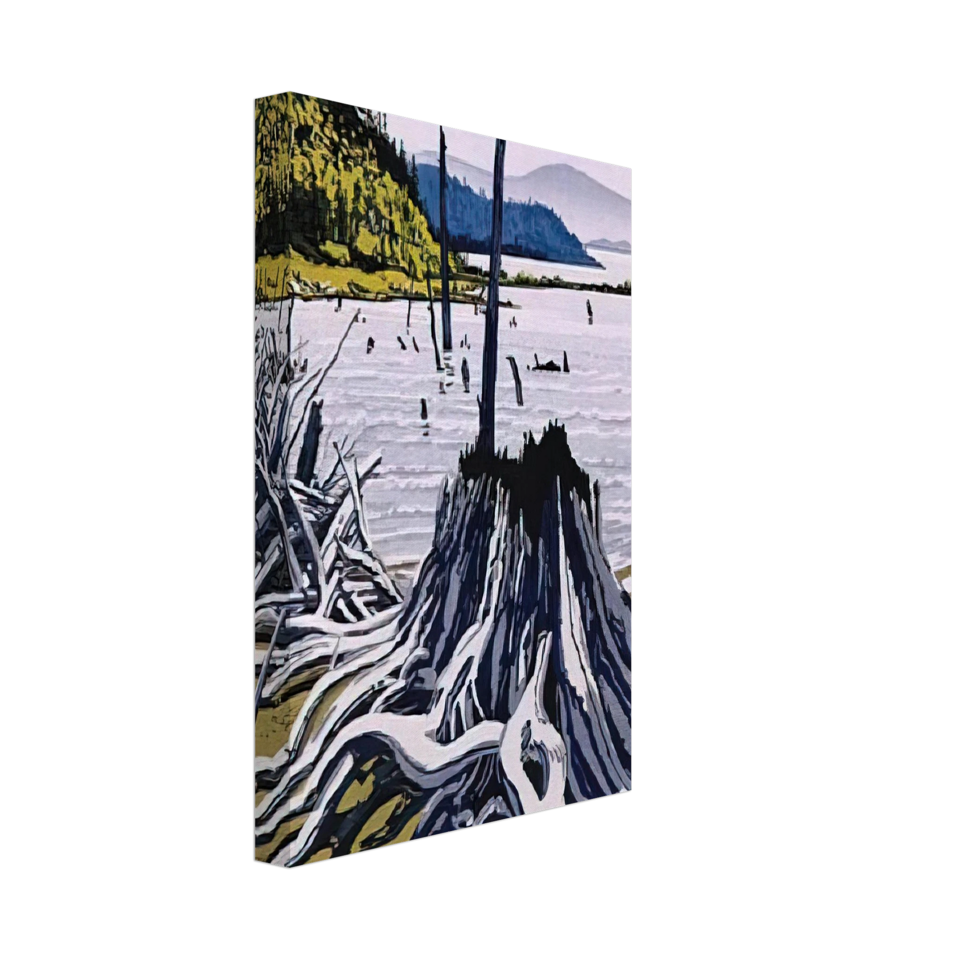 Neil Welliver - Flotsam-Allagash - 1995 Canvas - 40x60 cm / 16x24 inches-canvas