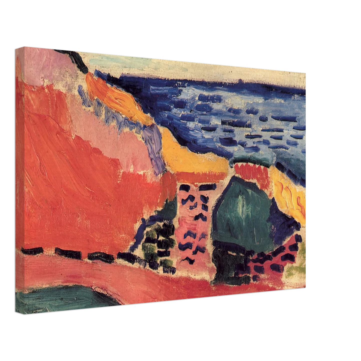 Henri Matisse - LA MOULADE COLLIOURE IN THE SUMMER 1905 Canvas - 40x60 cm / 16x24 inches-canvas