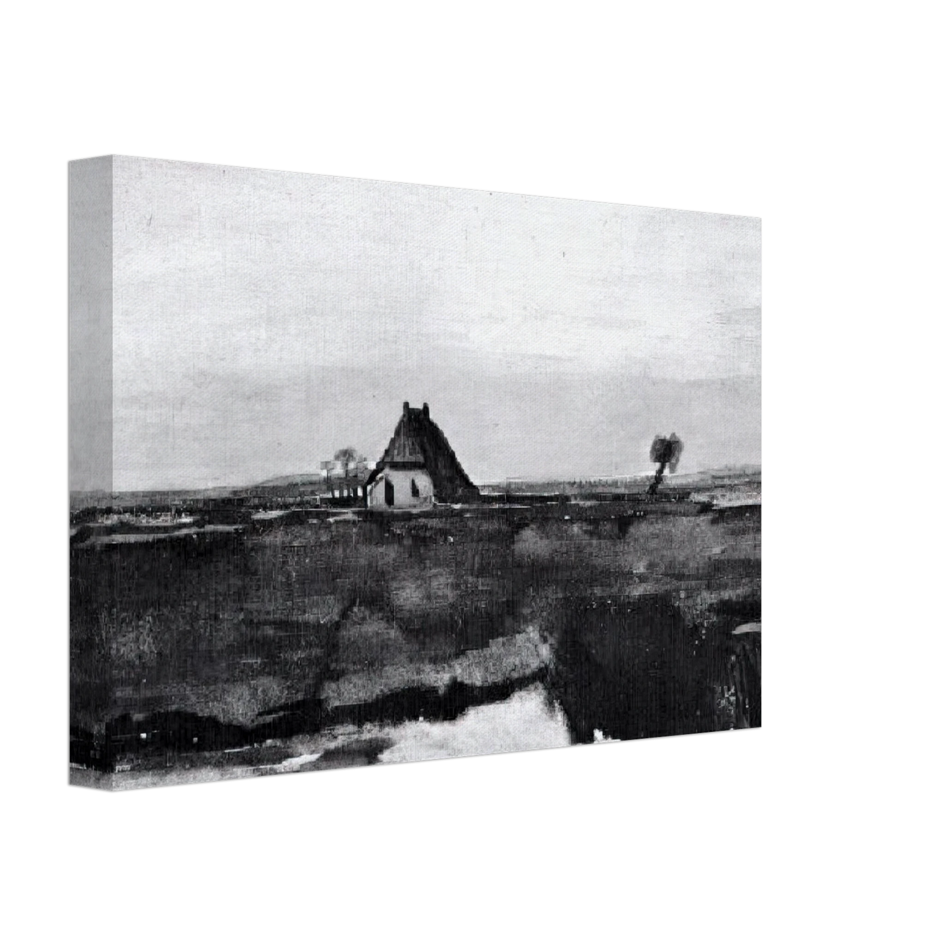 Vincent van Gogh - Landscape with a Farm Canvas - 40x60 cm / 16x24 inches-canvas