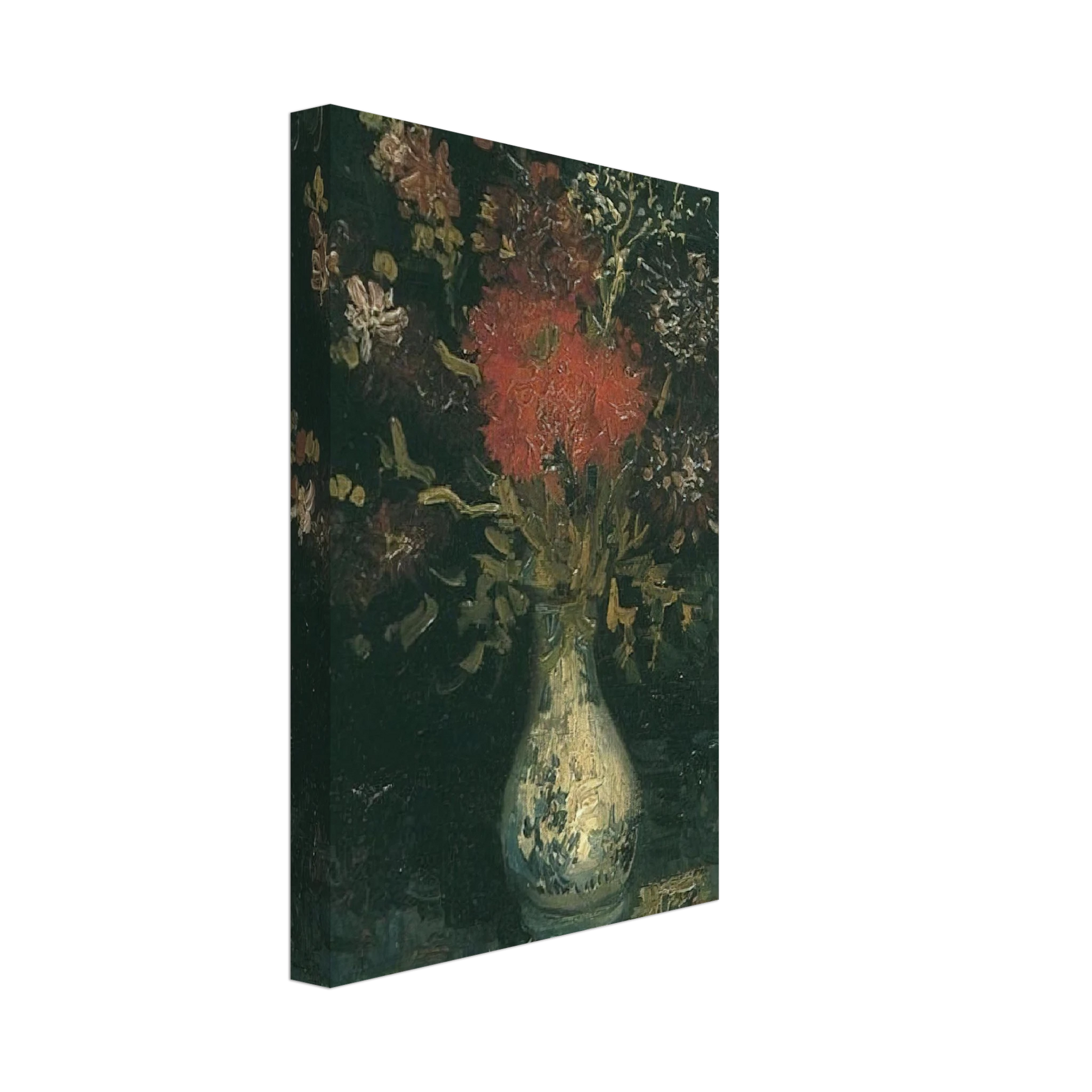 Vincent van Gogh - Vase with Flowers Canvas - 40x60 cm / 16x24 inches-canvas