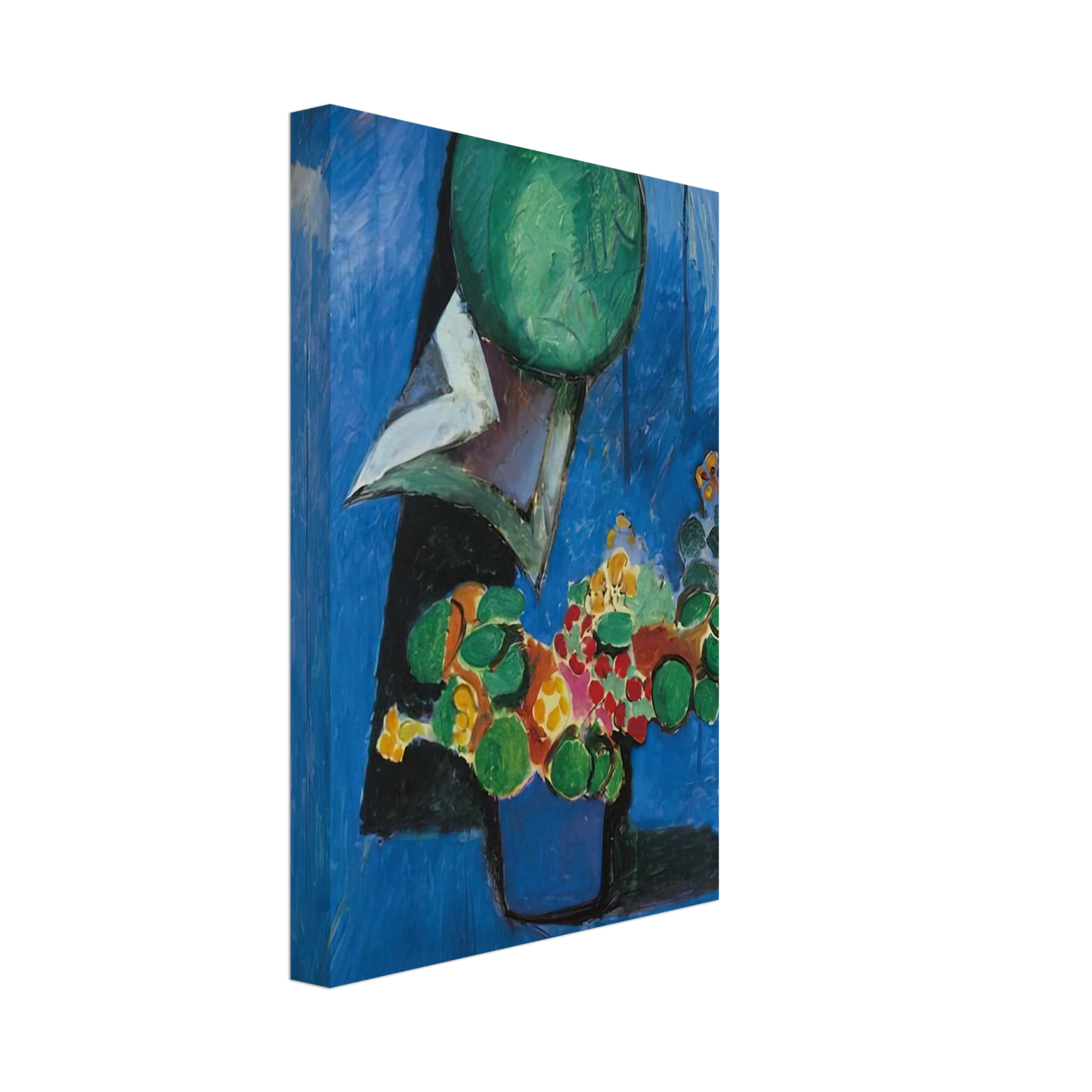 Henri Matisse - FLOWERS AND CERAMIC PLATE 1913 Canvas - 40x60 cm / 16x24 inches-canvas