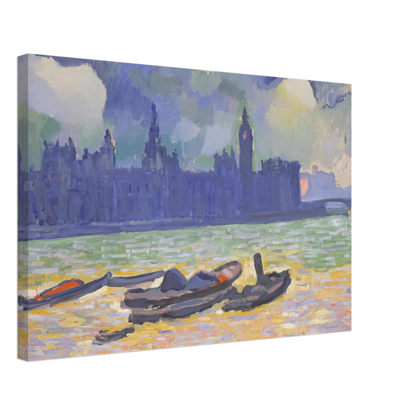 Andre Derain - THE PALACE OF WESTMINSTER 1907 0 Canvas - 40x60 cm / 16x24 inches-canvas