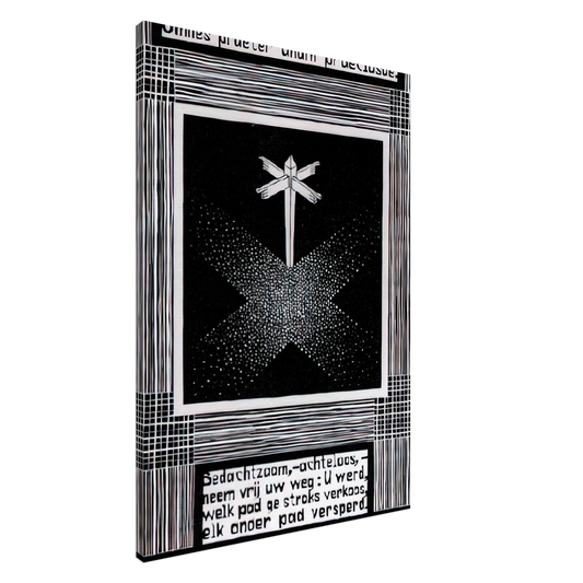 MC Escher - EMBLEMATA SIGNPOST Canvas - 20x30 cm / 8x12 inches-canvas