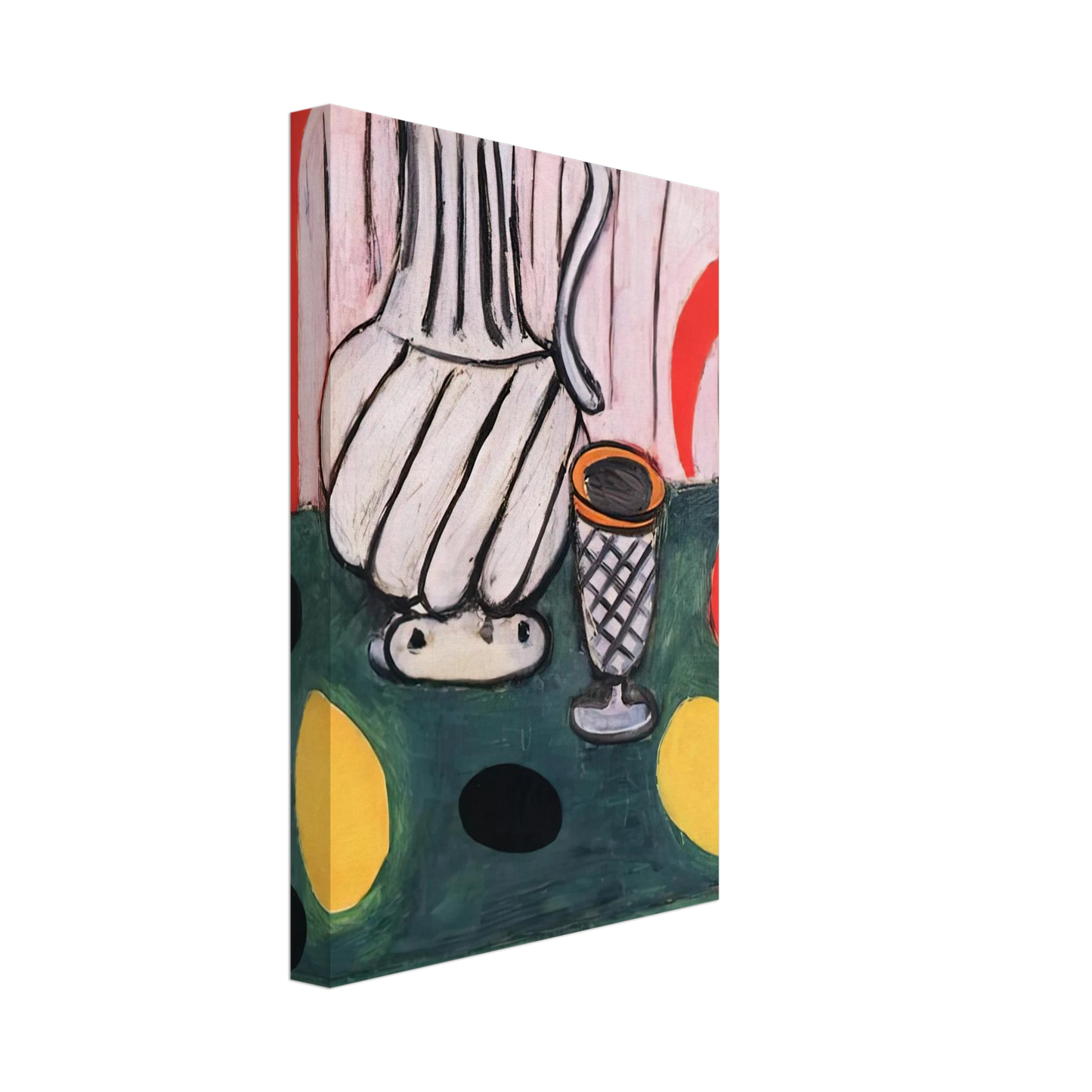 Henri Matisse - TIN PITCHER LEMON AND ARMCHAIR 1939 Canvas - 70x100 cm / 28x40 inches-canvas