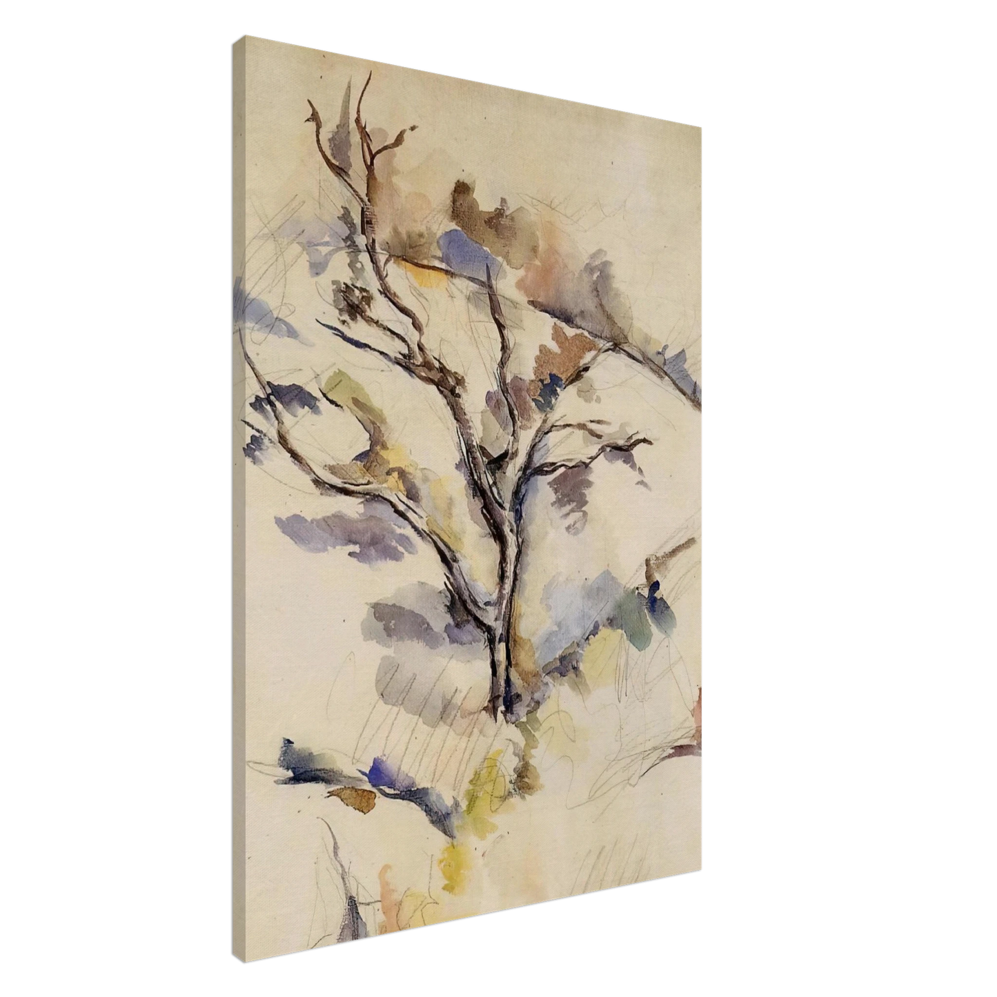 Paul Cezanne - The Oak Canvas - 20x30 cm / 8x12 inches-canvas