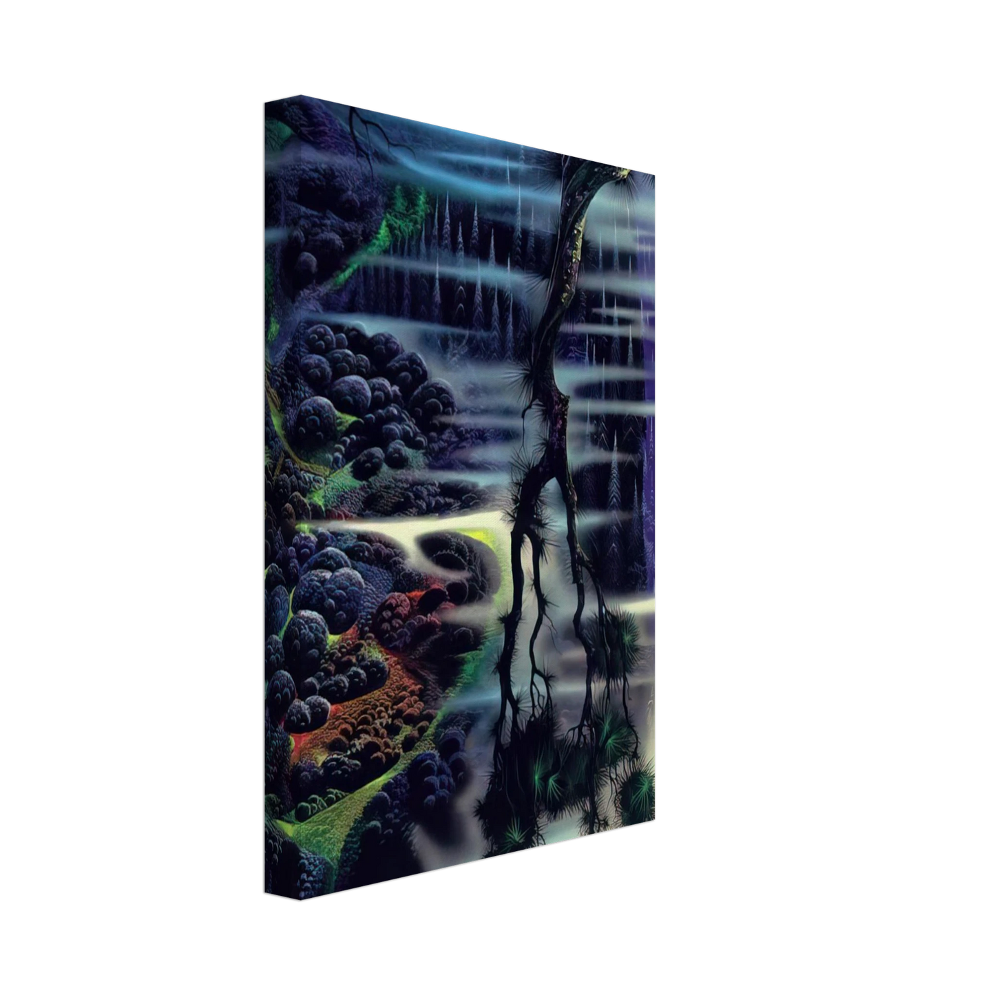 Eyvind Earle - Seaside Splendor Canvas - 70x100 cm / 28x40 inches-canvas