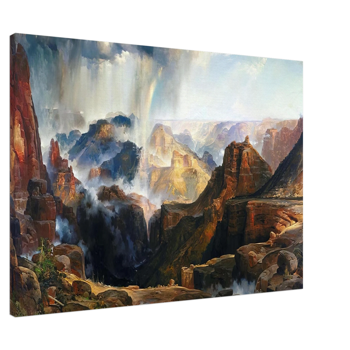 Thomas Moran - The Chasm of the Colorado Canvas - 20x30 cm / 8x12 inches-canvas