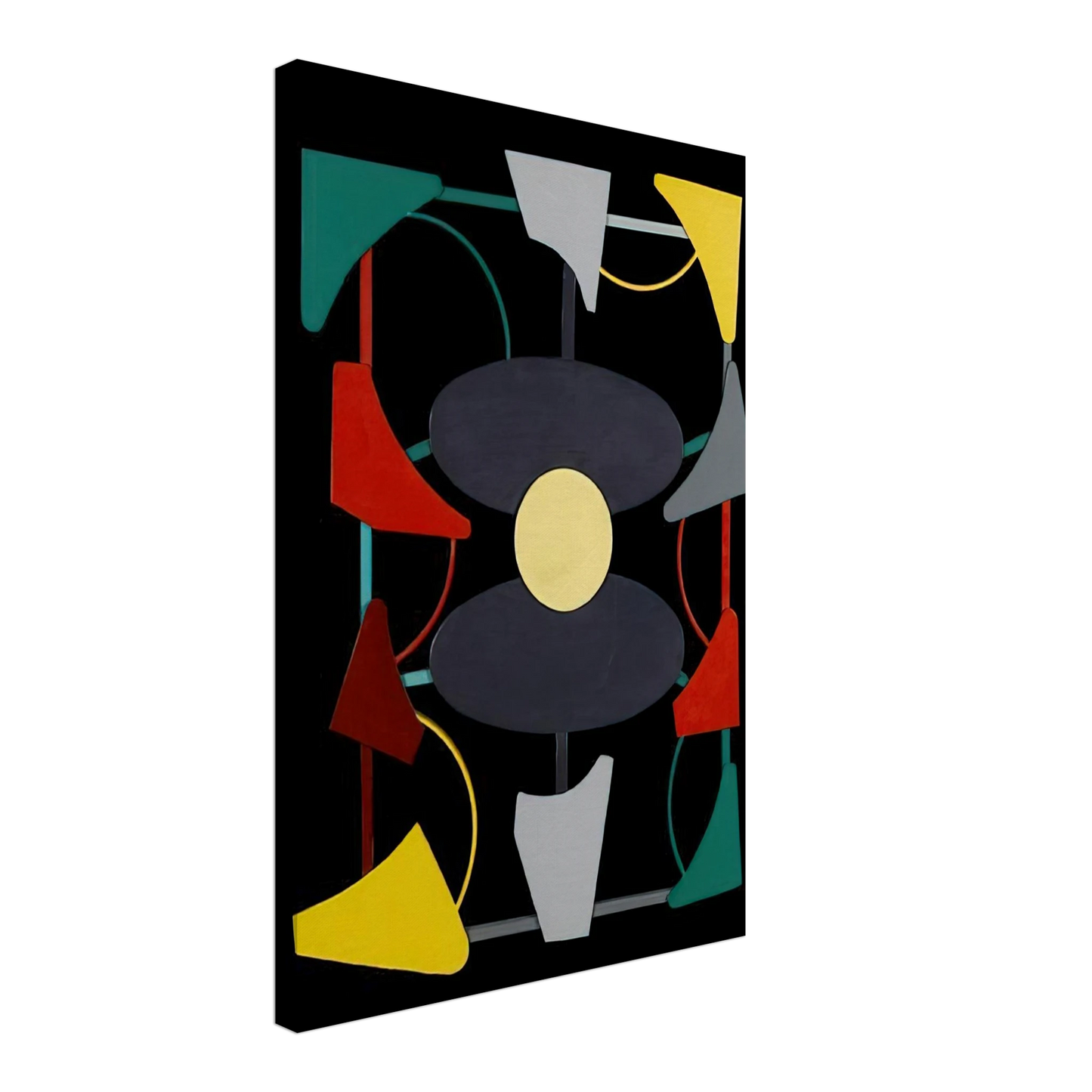 Gyula Kosice - Planos y color liberados - 1947 Canvas - 70x100 cm / 28x40 inches-canvas