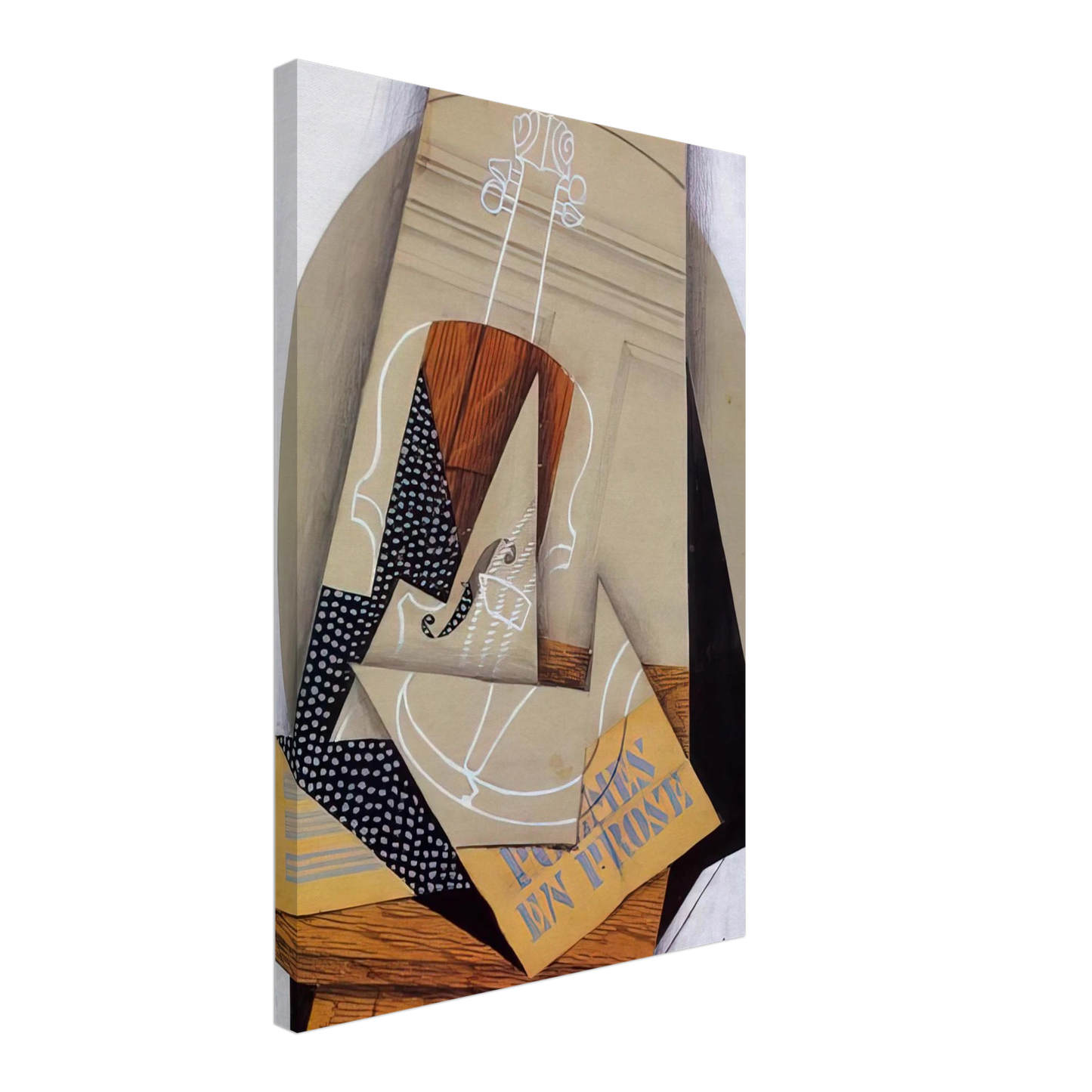 Juan Gris - COMPOSITION WITH VIOLIN Canvas - 70x100 cm / 28x40 inches-canvas