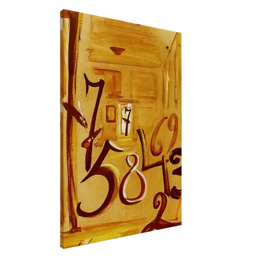 Salvador Dali - THE MAIDS IN WAITING LAS MENINAS Canvas - 20x30 cm / 8x12 inches-canvas