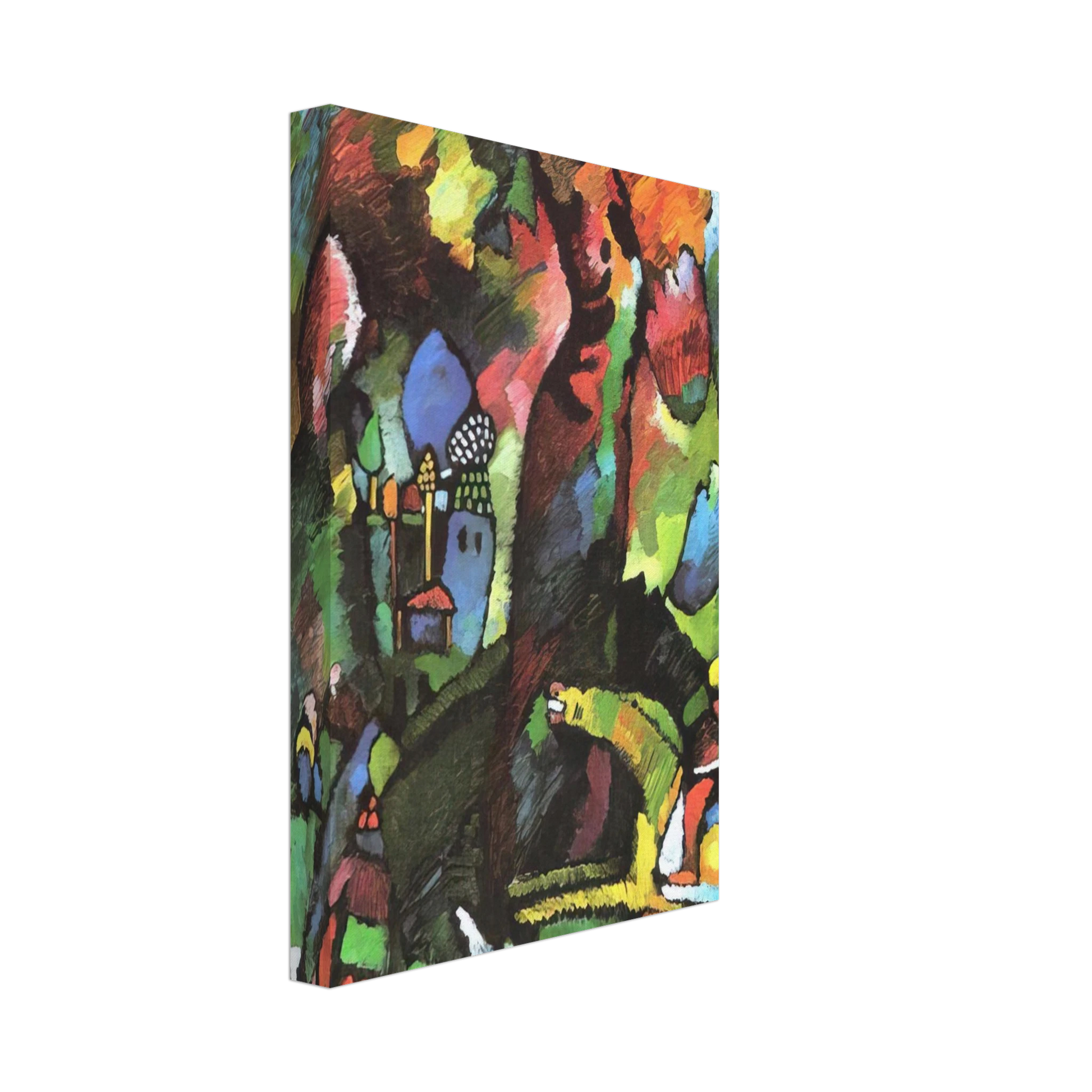 Wassily Kandinsky - PICTURE WITH ARCHER 1909 Canvas - 40x60 cm / 16x24 inches-canvas