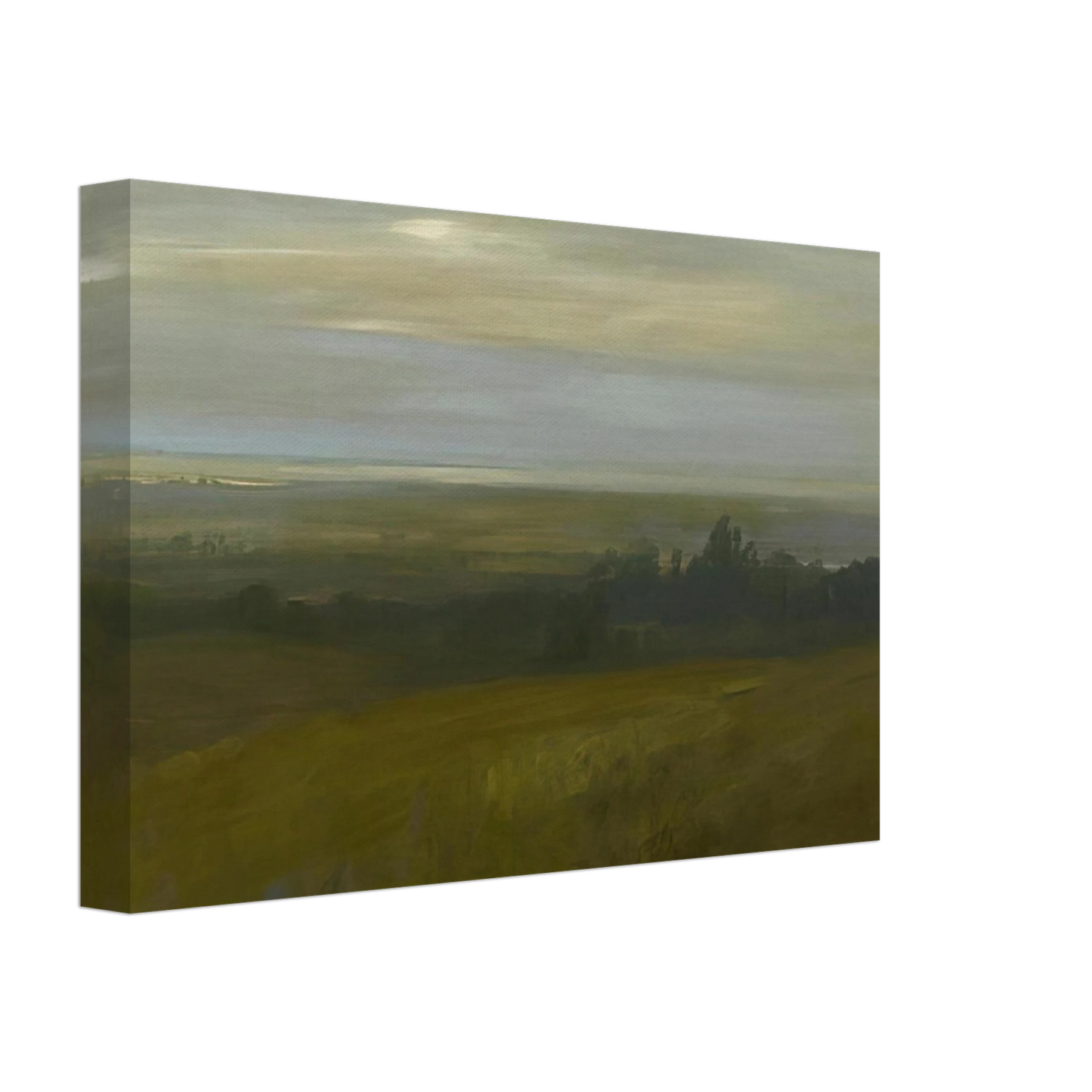 Xavier Martinez - San Leandro Bay - Tonalism Canvas - 70x100 cm / 28x40 inches-canvas