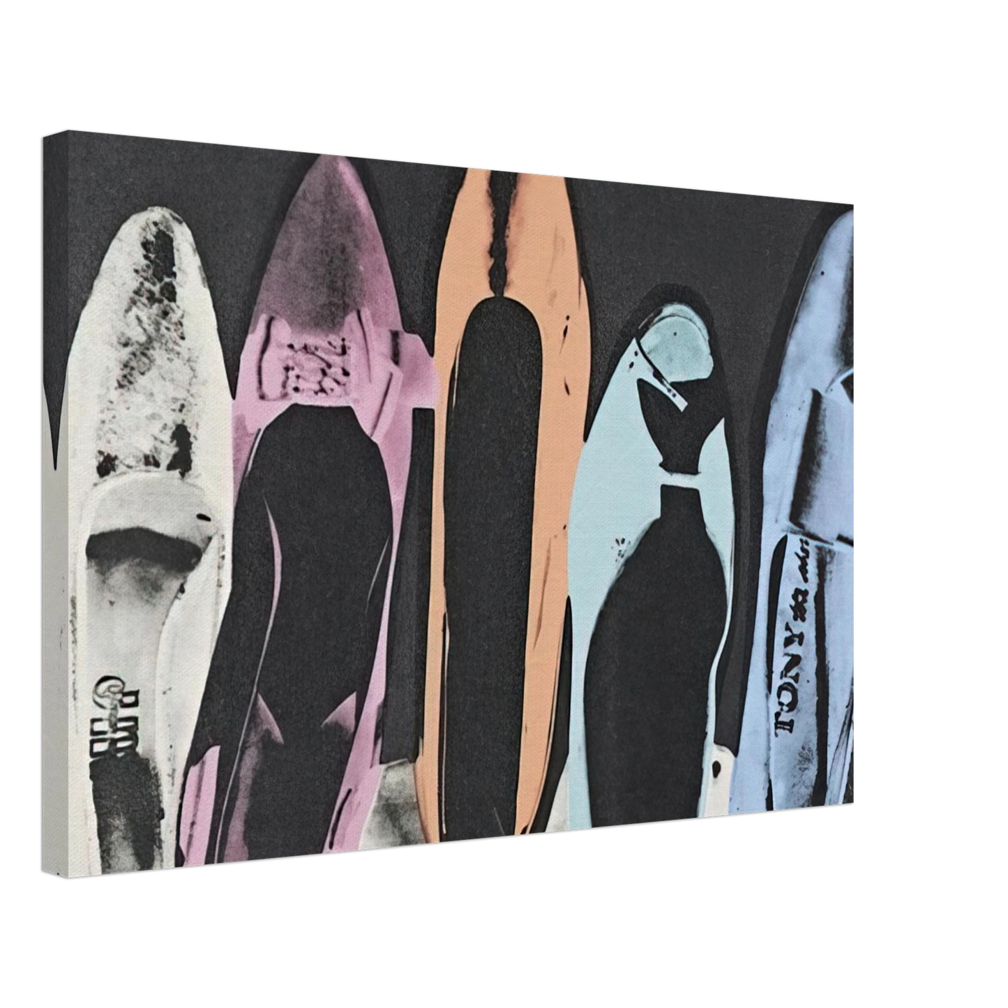 Andy Warhol - Diamond Dust Shoes Canvas - 70x100 cm / 28x40 inches-canvas
