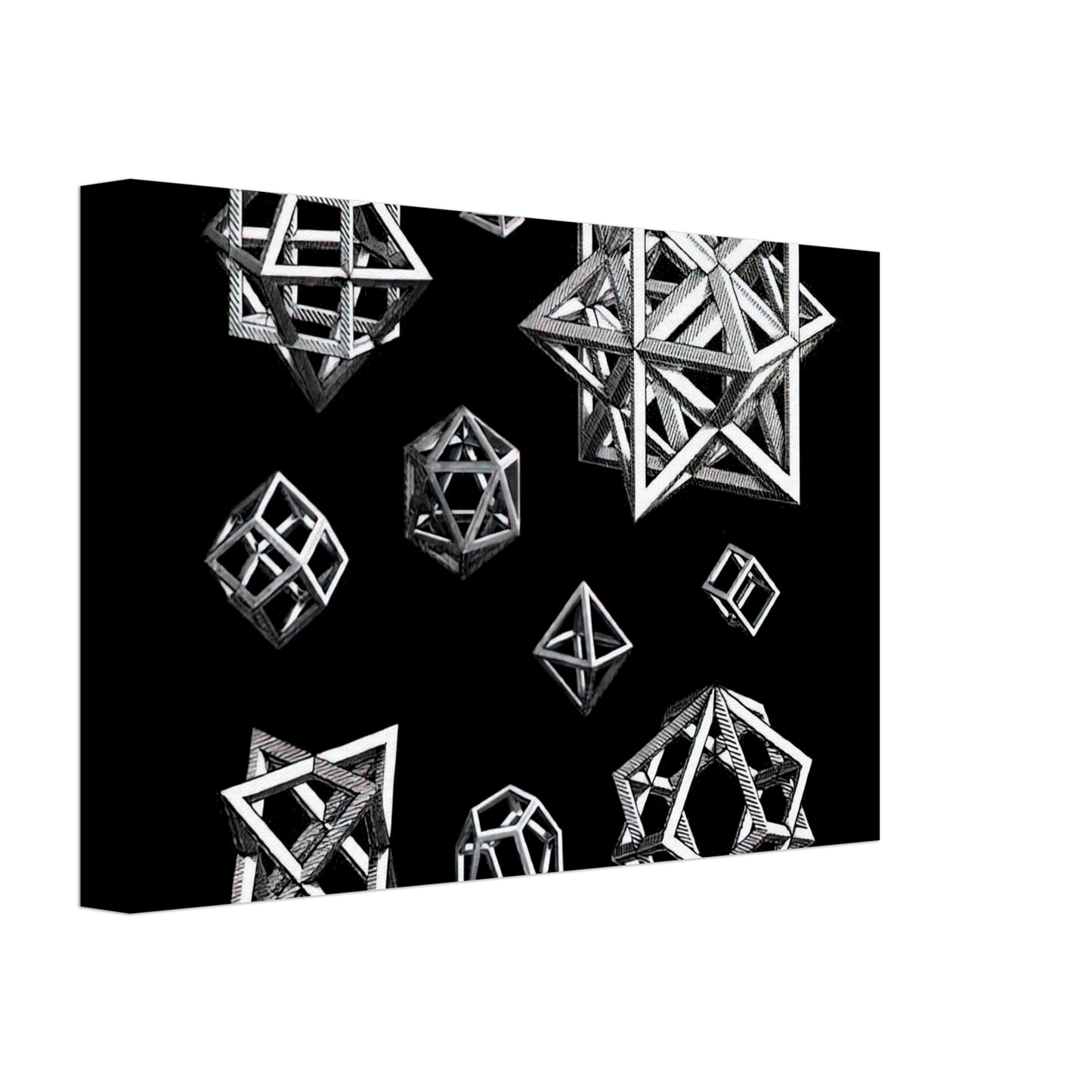 MC Escher - STUDY FOR STARS Canvas - 40x60 cm / 16x24 inches-canvas