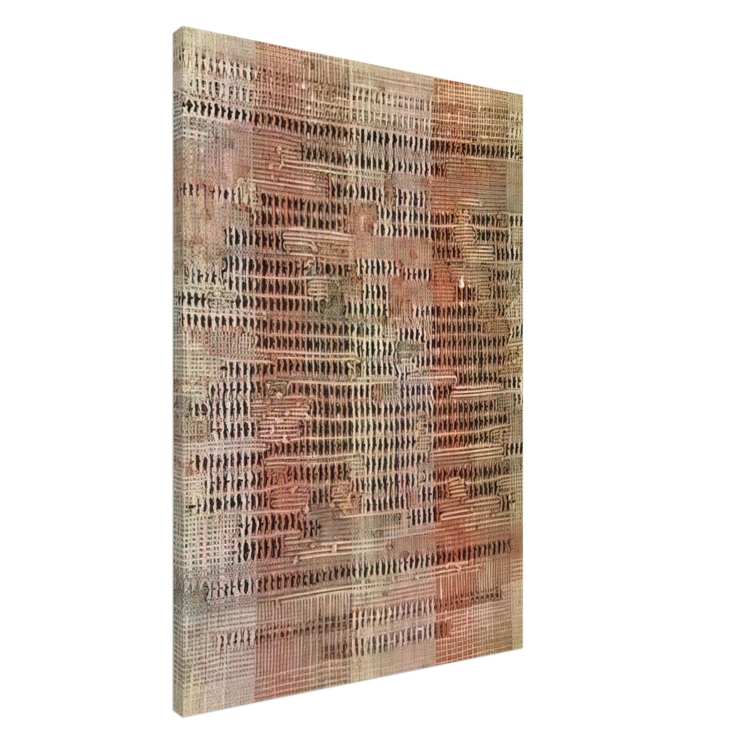 Anni Albers - DEVELOPMENT IN ROSE II 1952 Canvas - 20x30 cm / 8x12 inches-canvas