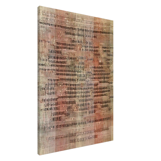 Anni Albers - DEVELOPMENT IN ROSE II 1952 Canvas - 20x30 cm / 8x12 inches-canvas
