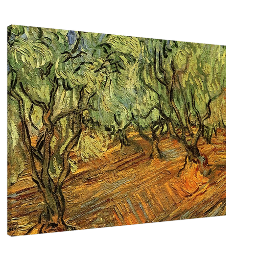 Vincent van Gogh - Olive Grove - Bright Blue Sky Canvas - 20x30 cm / 8x12 inches-canvas