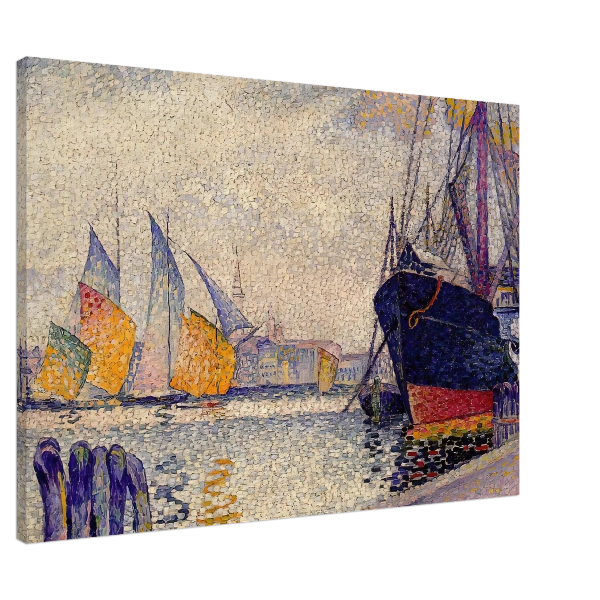 Henri-Edmond Cross - Canal de la Guidecca, Venice Canvas - Default Title-canvas
