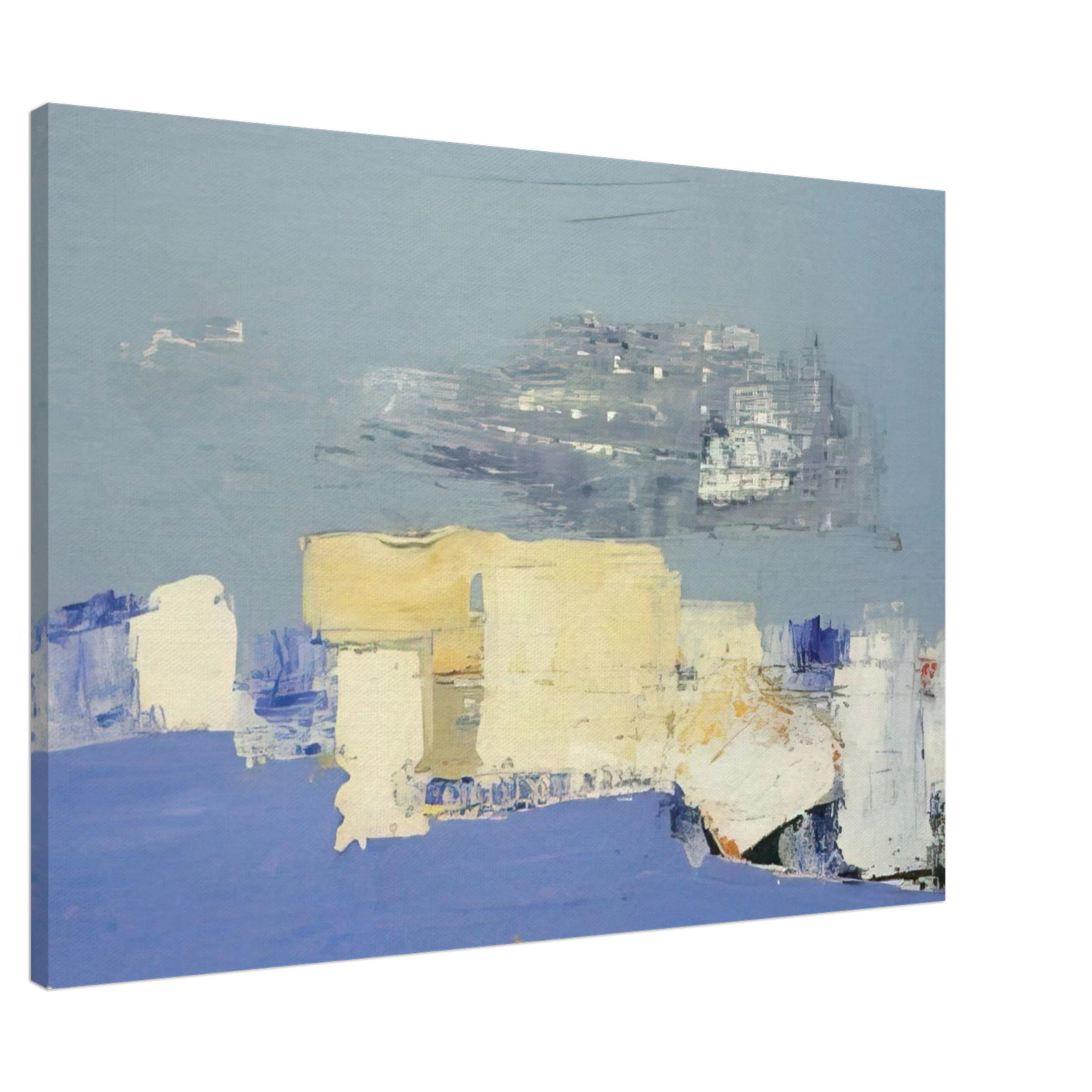 Nicolas de Stael - Paysage mediterraneen - Art Informel Canvas - 20x30 cm / 8x12 inches-canvas