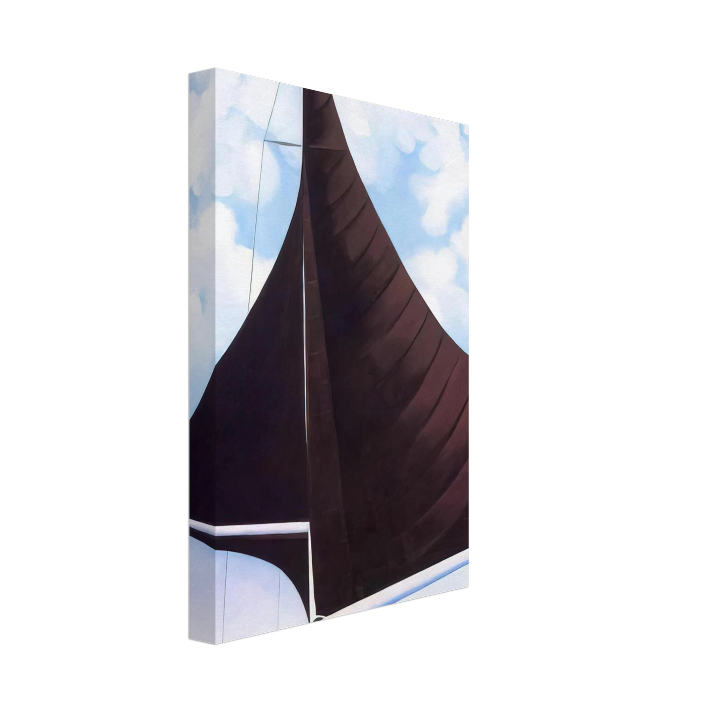Georgia O'Keeffe - Brown Sail, Wing on Wing, Nassau Canvas - 70x100 cm / 28x40 inches-canvas
