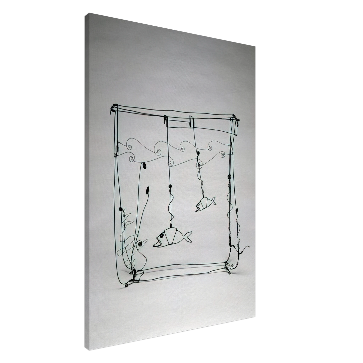 Alexander Calder - GOLDFISH BOWL 1929 Canvas - 20x30 cm / 8x12 inches-canvas