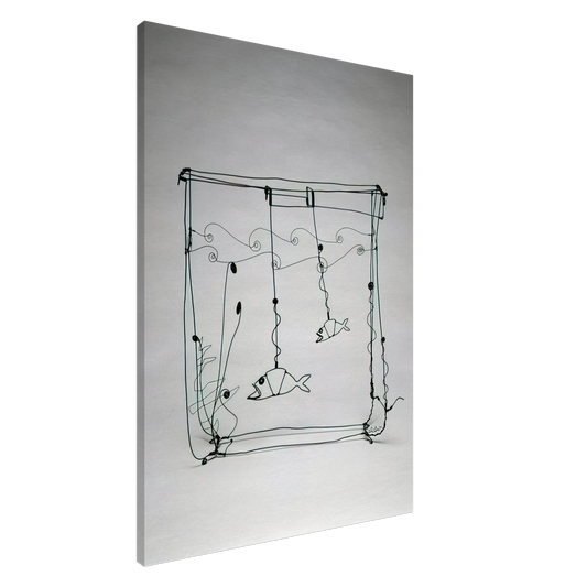 Alexander Calder - GOLDFISH BOWL 1929 Canvas - 20x30 cm / 8x12 inches-canvas