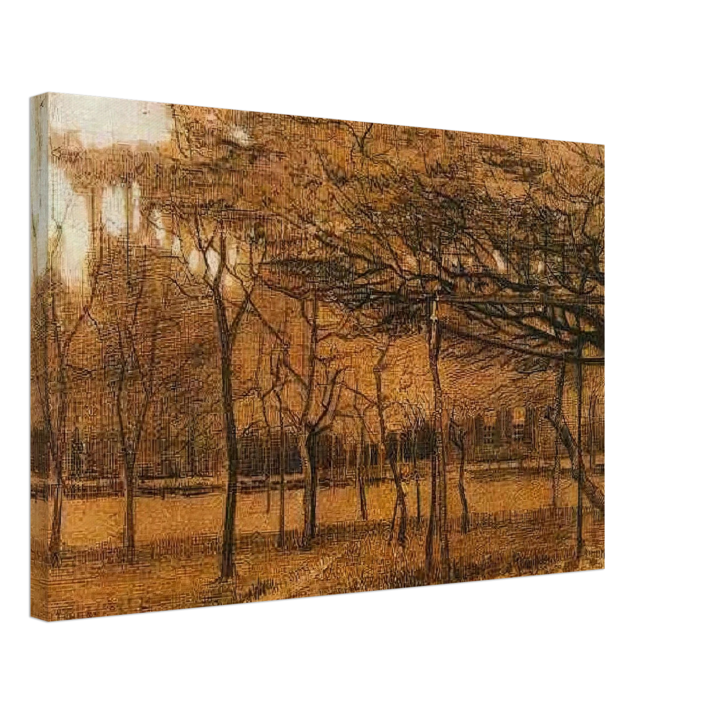 Vincent van Gogh - Landscape with Trees Canvas - 70x100 cm / 28x40 inches-canvas