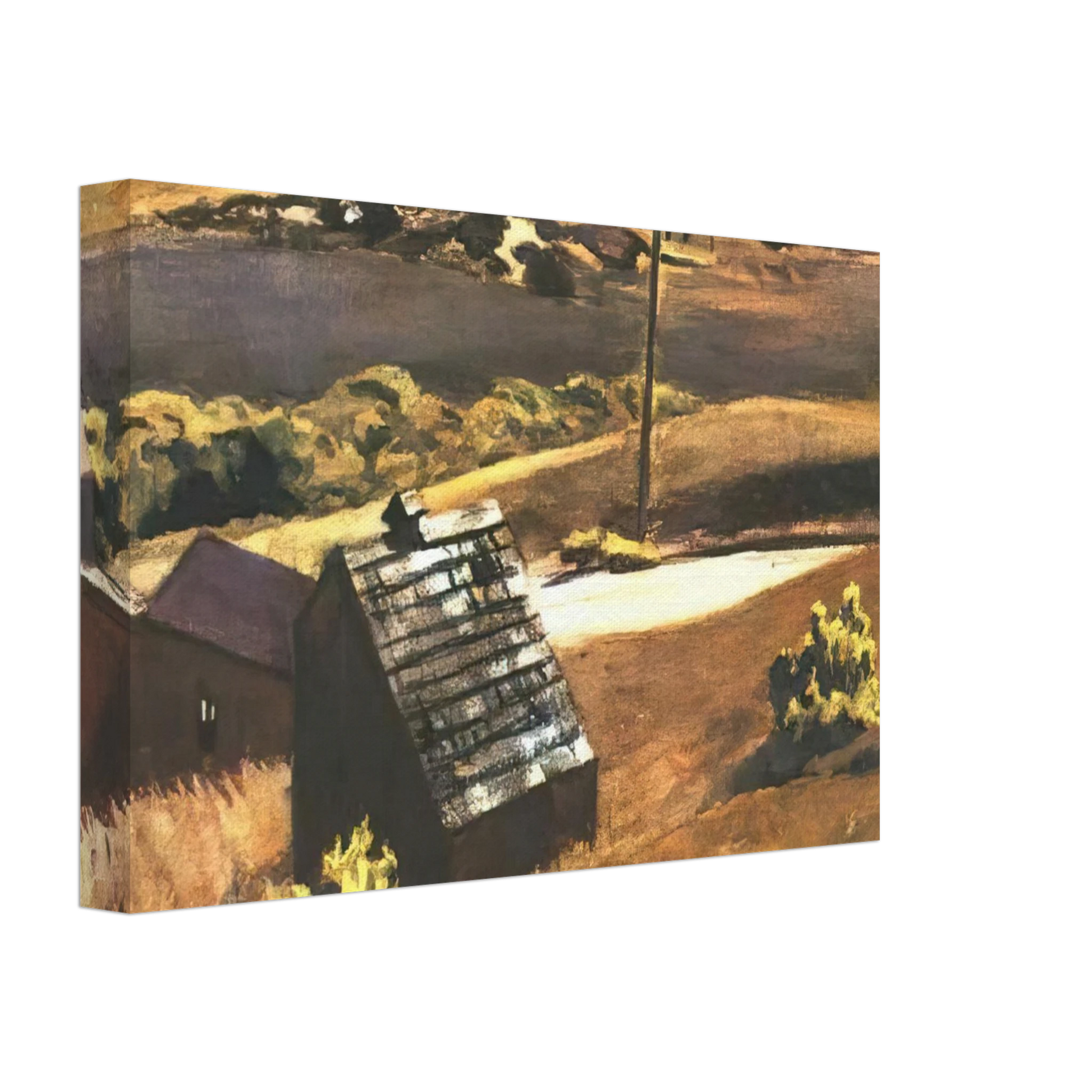 Edward Hopper - Burly Cobb Hen Coop and Barn Canvas - 40x60 cm / 16x24 inches-canvas