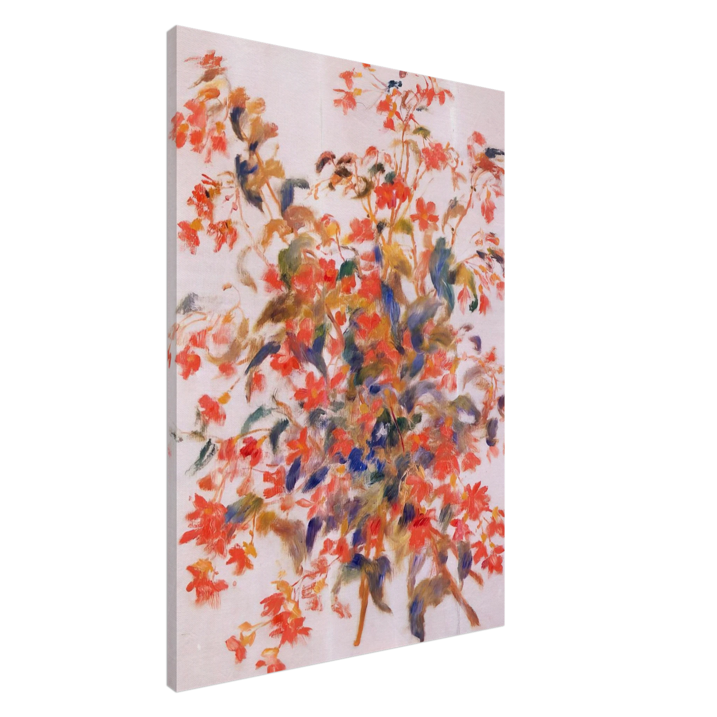 Pierre-Auguste Renoir - Still Life with Fuscias Canvas - 20x30 cm / 8x12 inches-canvas