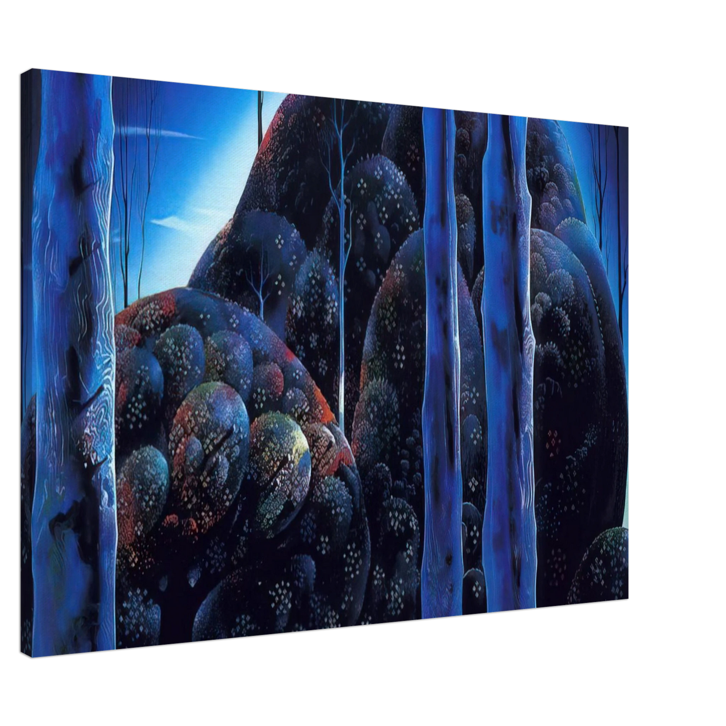 Eyvind Earle - Moonlit Eucalyptus Canvas - 20x30 cm / 8x12 inches-canvas