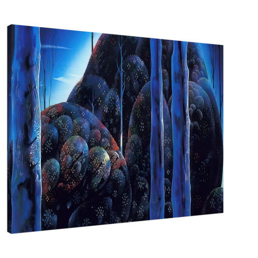 Eyvind Earle - Moonlit Eucalyptus Canvas - 20x30 cm / 8x12 inches-canvas