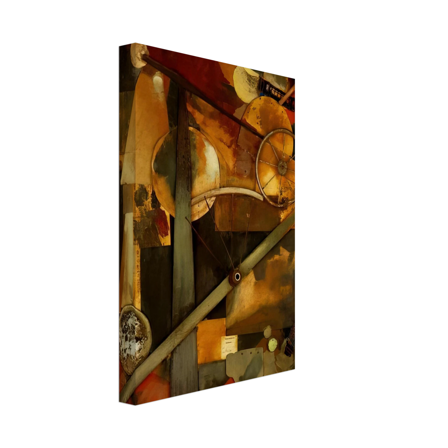 Kurt Schwitters - CONSTRUCTION FOR NOBLE LADIES 1919 Canvas - 40x60 cm / 16x24 inches-canvas