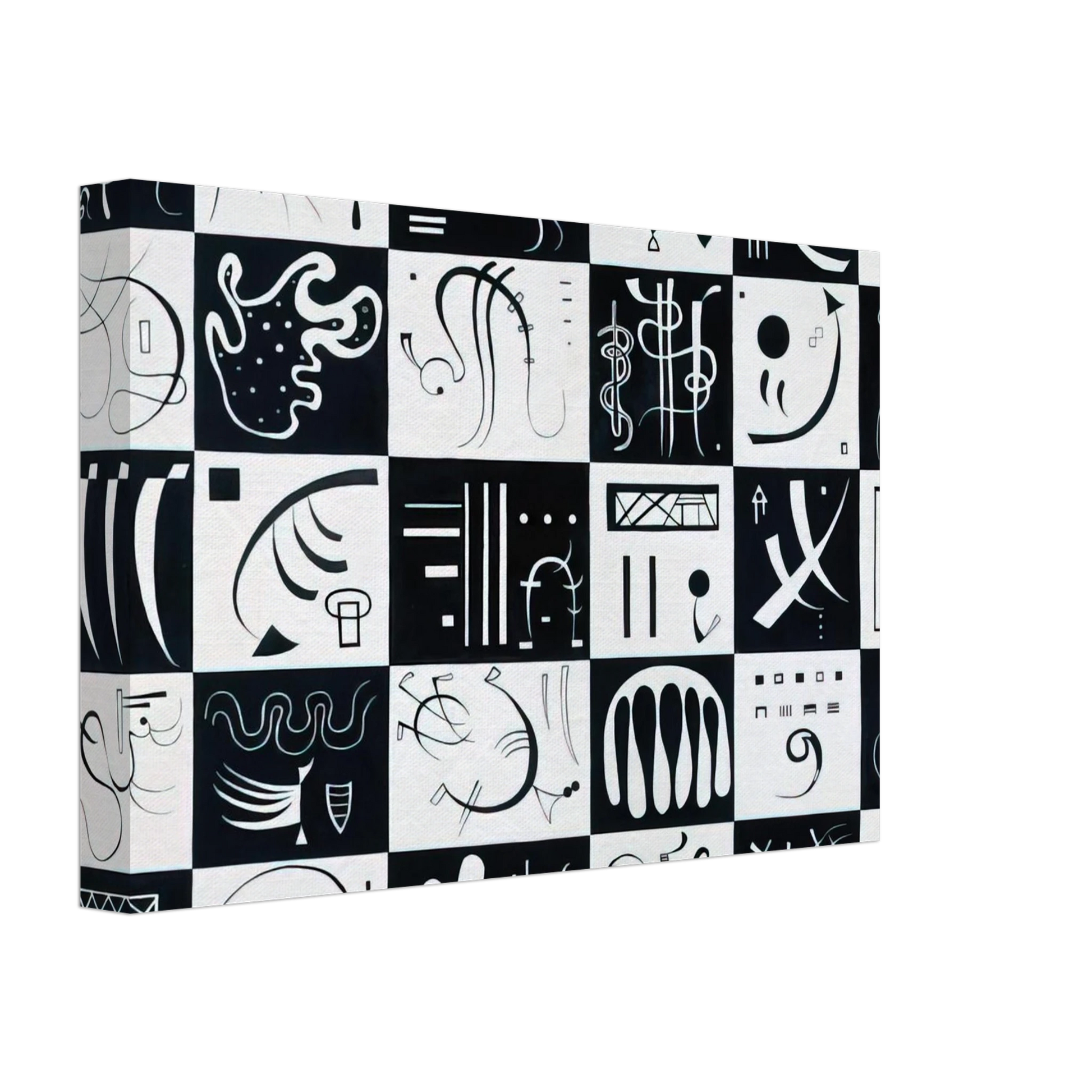 Wassily Kandinsky - THIRTY 1937 Canvas - 40x60 cm / 16x24 inches-canvas