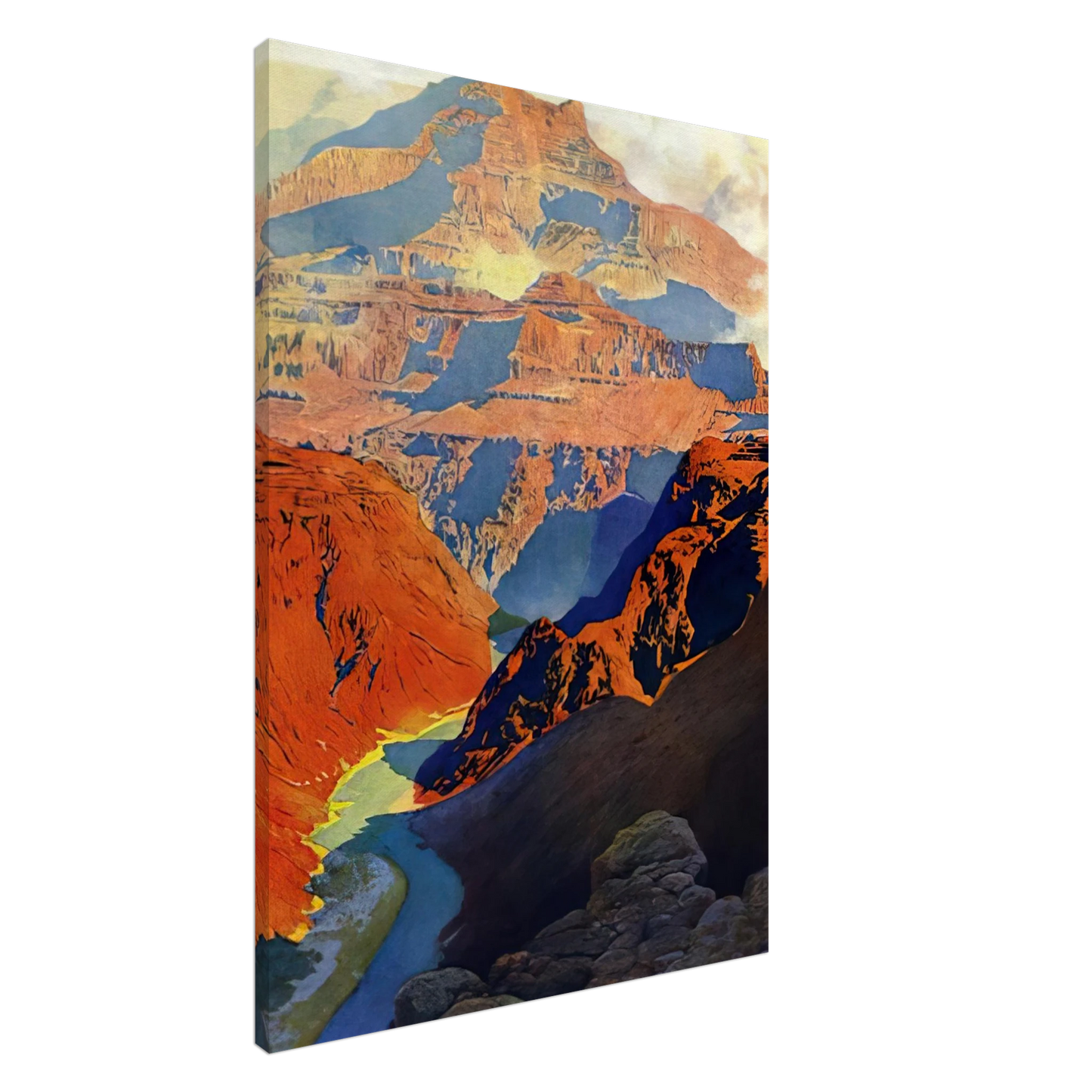 Maxfield Parrish - Grand Canyon Canvas - 20x30 cm / 8x12 inches-canvas