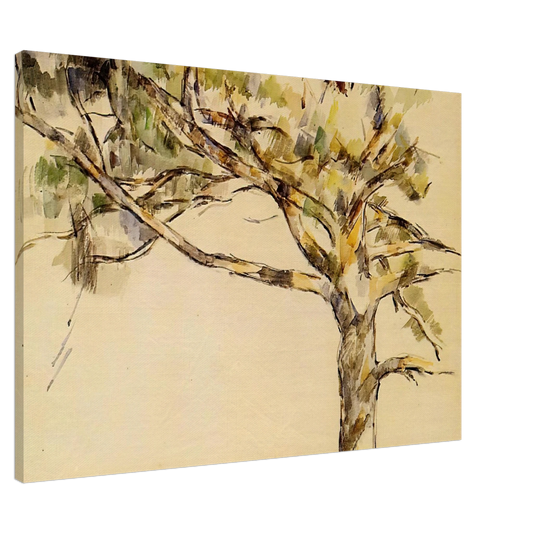 Paul Cezanne - Large Pine Canvas - 20x30 cm / 8x12 inches-canvas