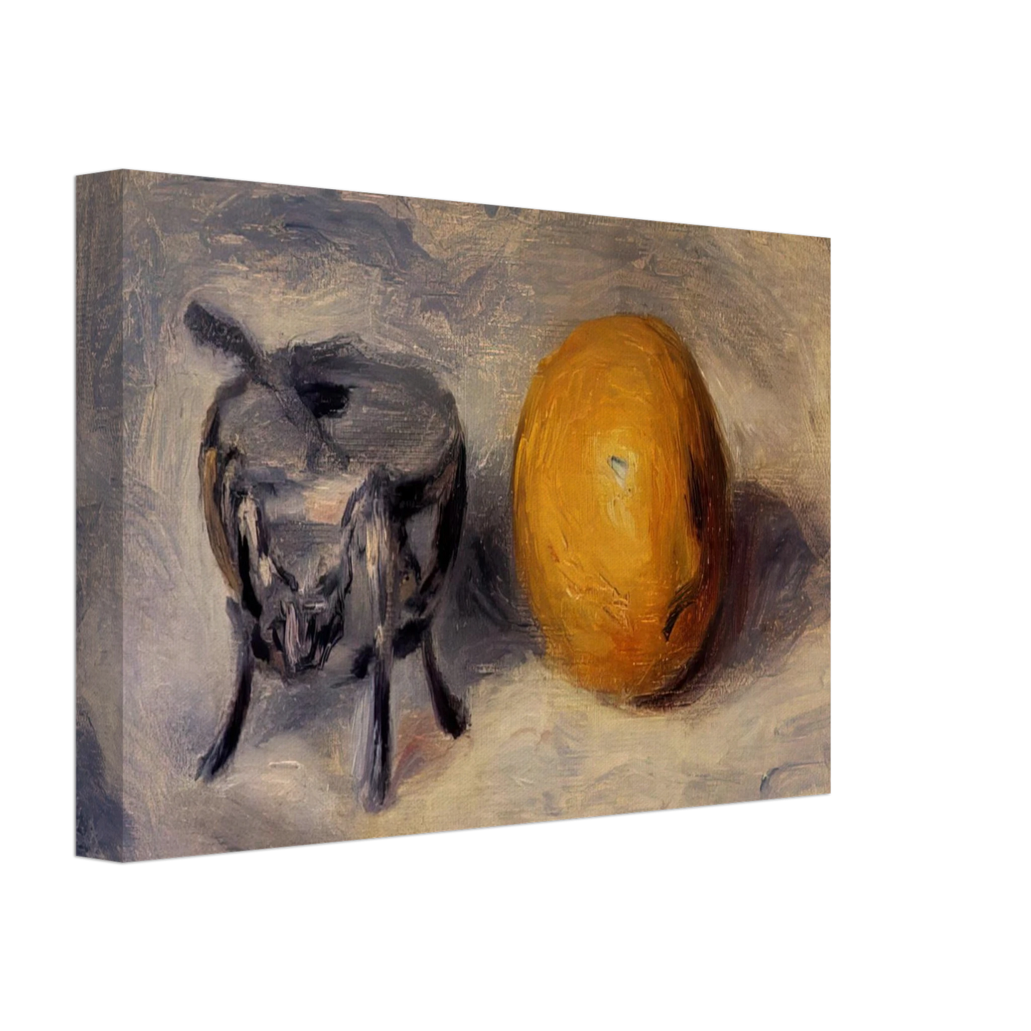 Pierre-Auguste Renoir - Sugar Bowl and Lemon Canvas - 70x100 cm / 28x40 inches-canvas