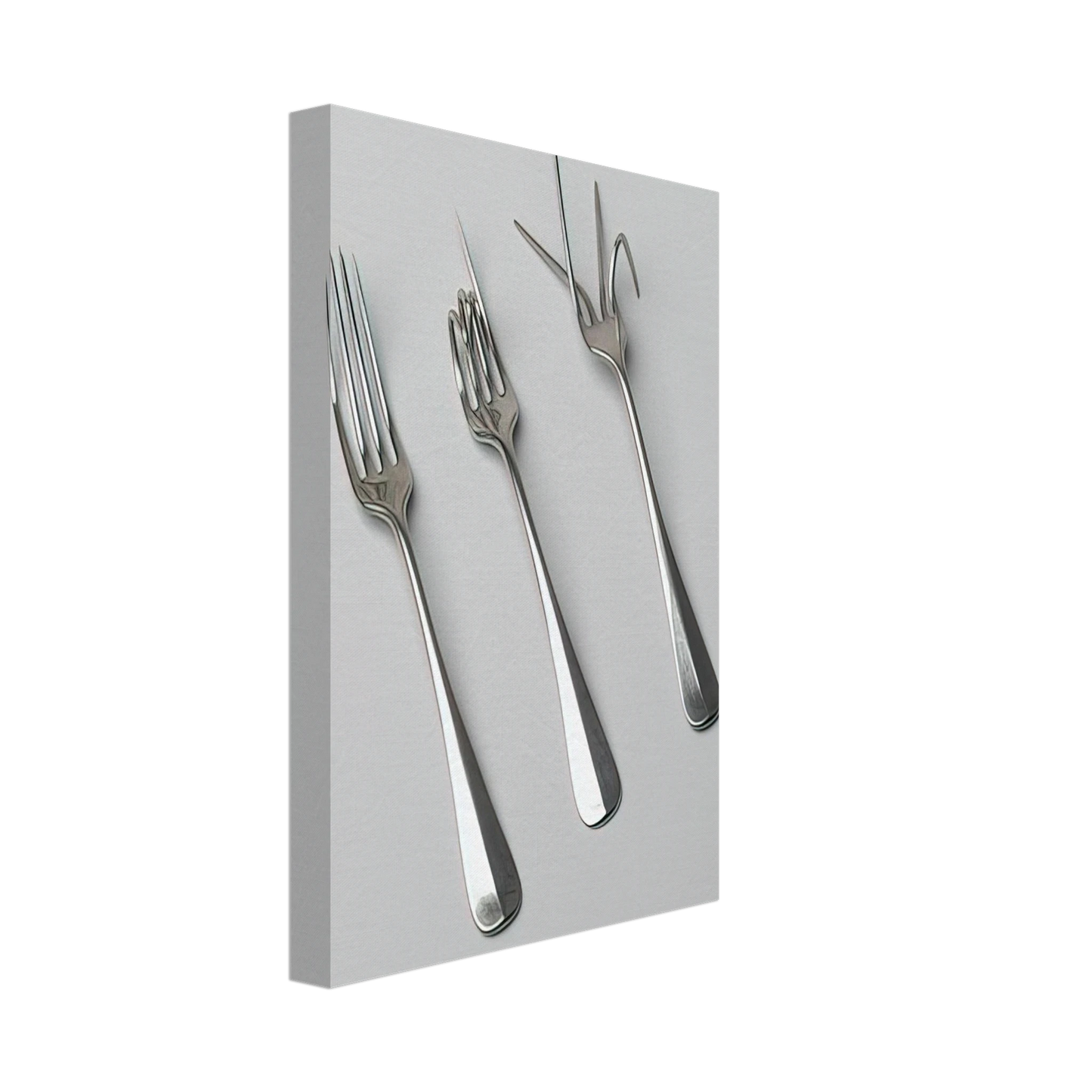 Bruno Munari - Fork Design - 1958 Canvas - 40x60 cm / 16x24 inches-canvas