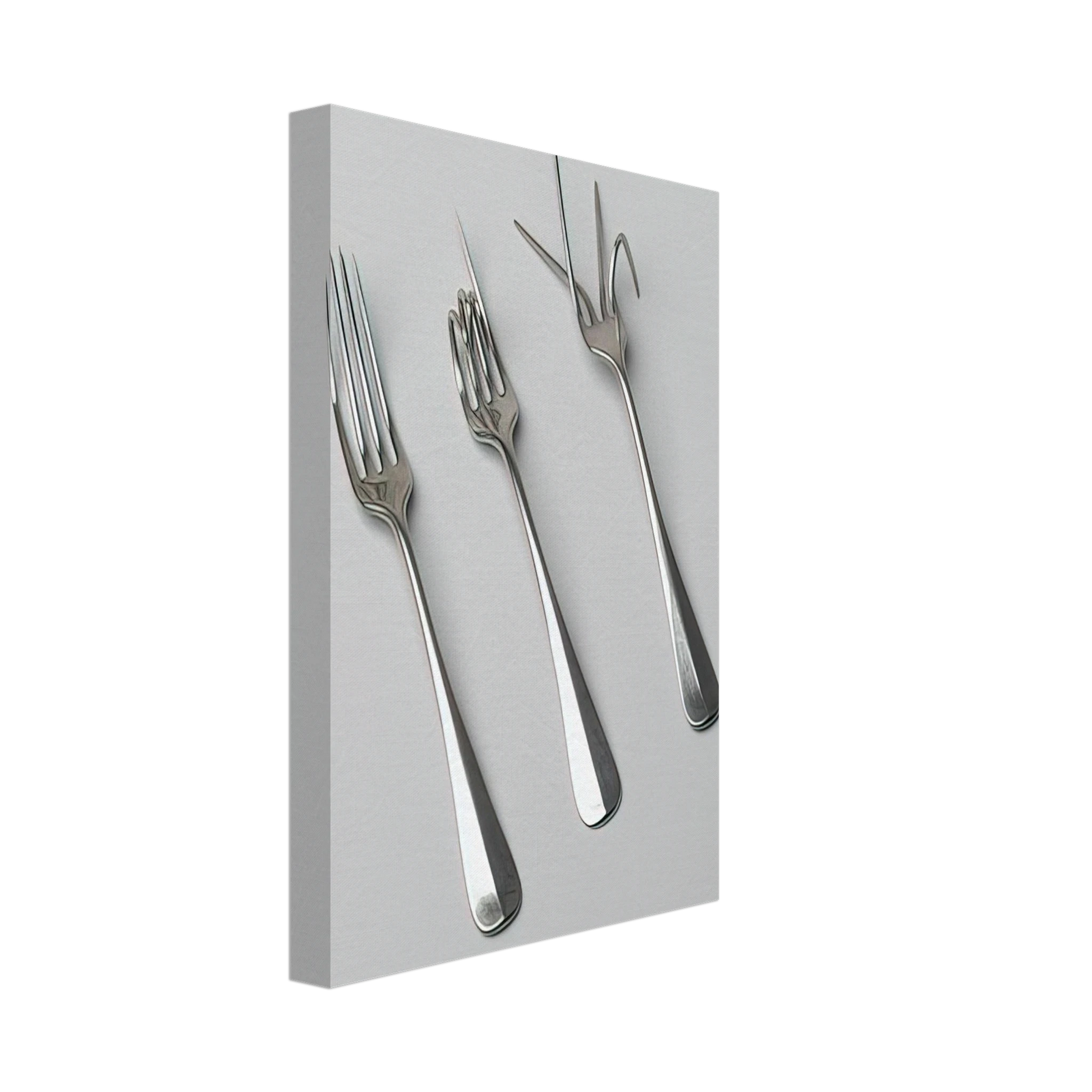 Bruno Munari - Fork Design - 1958 Canvas - 40x60 cm / 16x24 inches-canvas