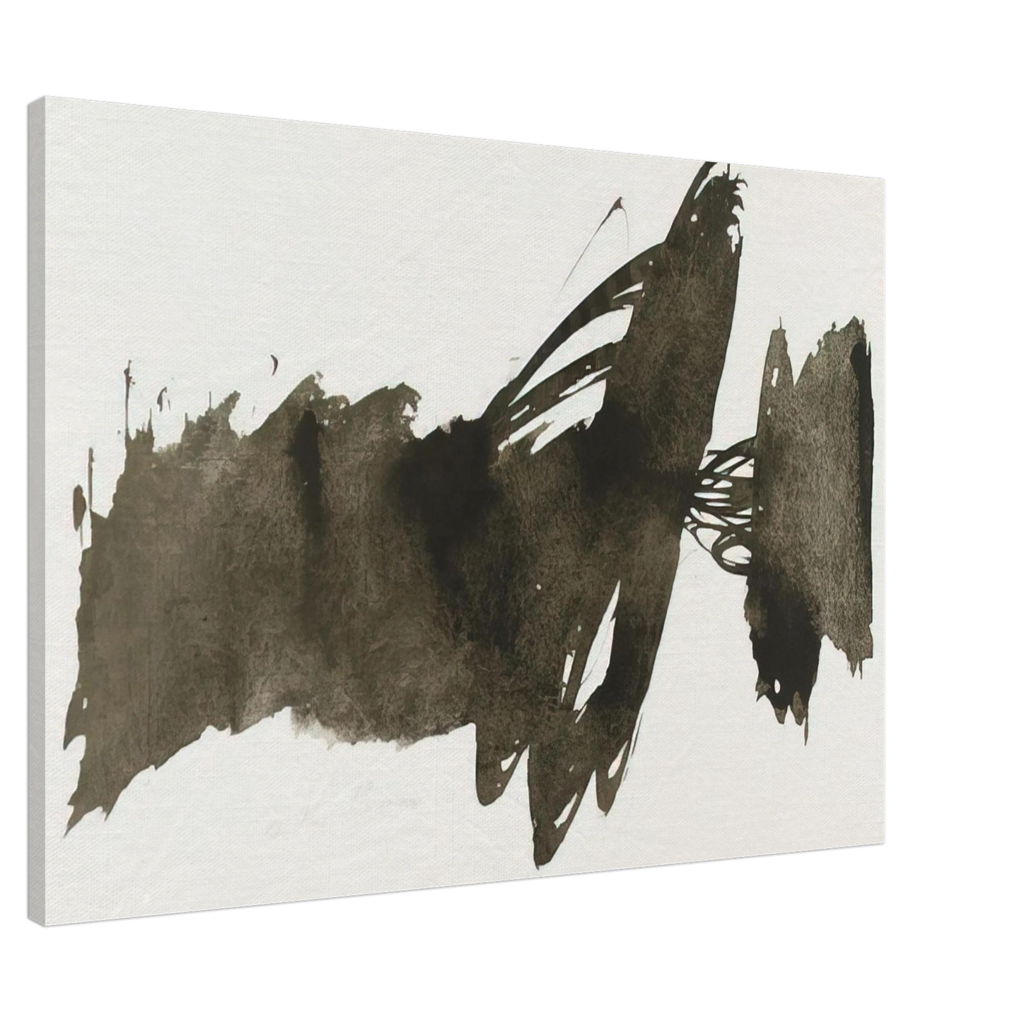 Julius Bissier - Untitled - 1950 Canvas - 20x30 cm / 8x12 inches-canvas