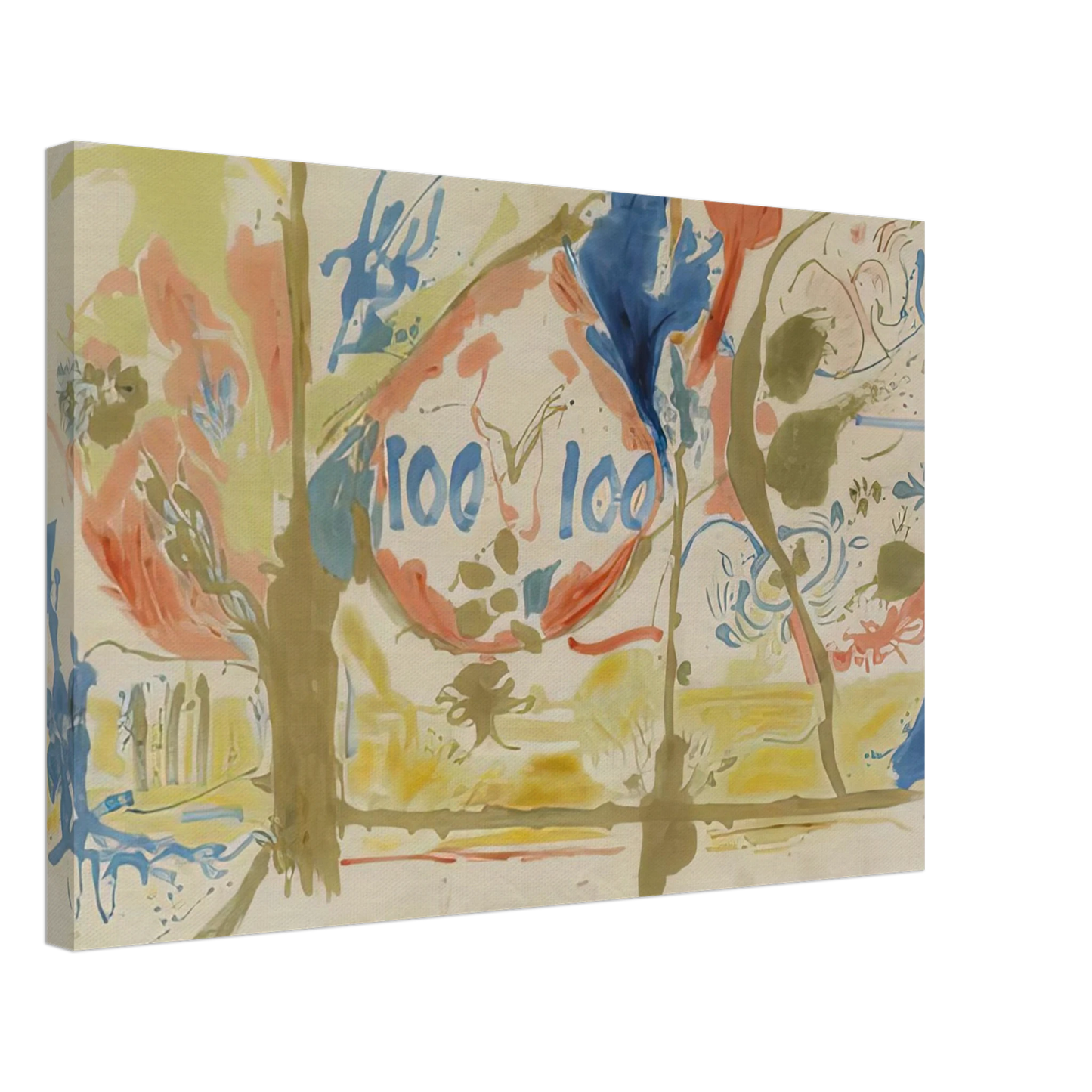 Helen Frankenthaler - Eden, 1956- Canvas - 40x60 cm / 16x24 inches-canvas