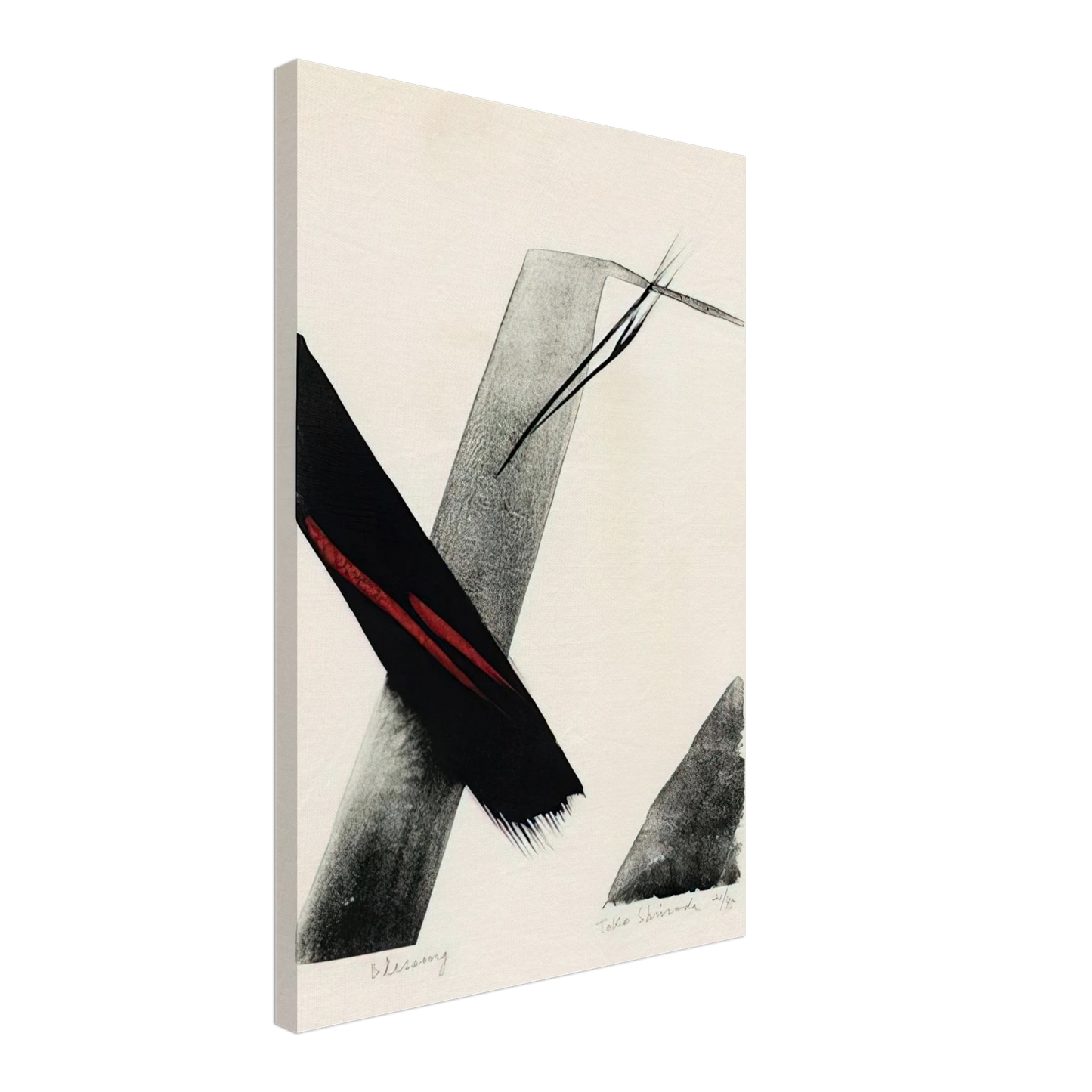 Toko Shinoda - Blessing - 1983 Canvas - 70x100 cm / 28x40 inches-canvas