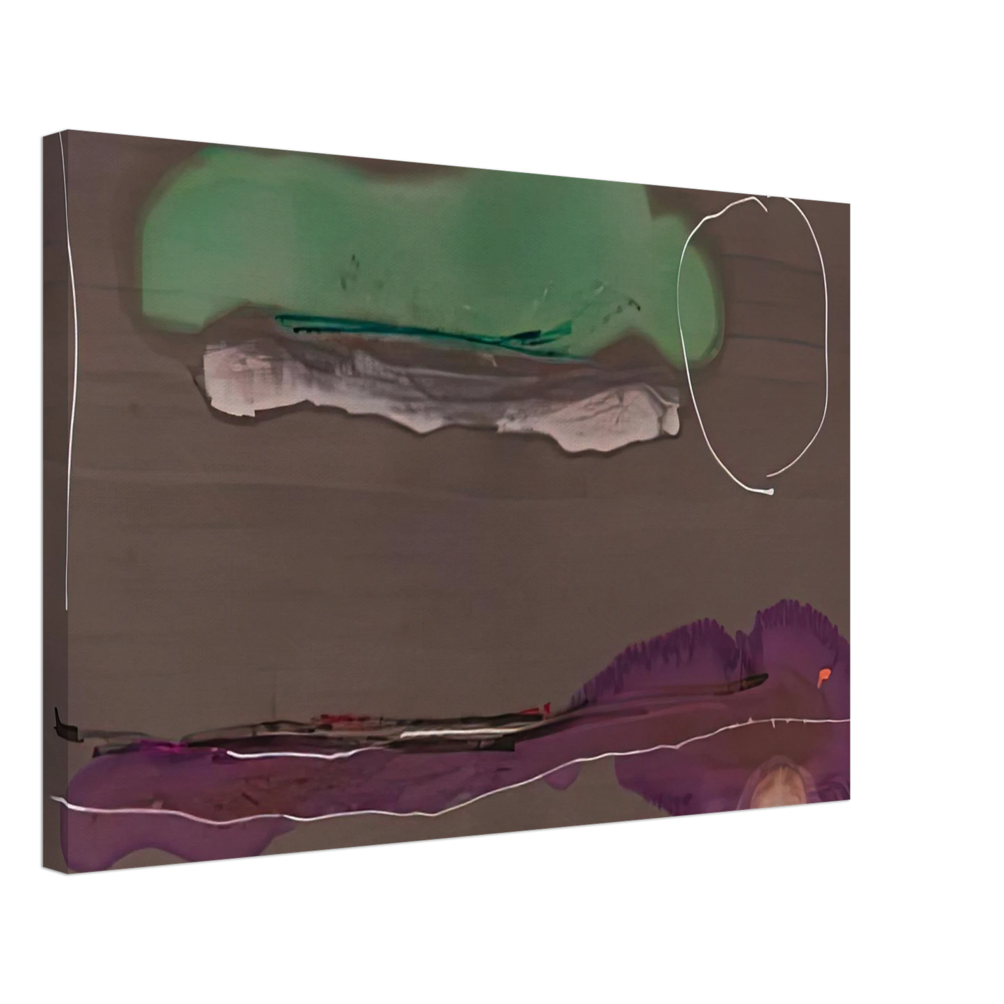 Helen Frankenthaler - Madrid, 1984- Canvas - 70x100 cm / 28x40 inches-canvas