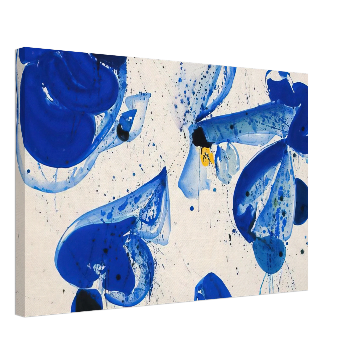 Sam Francis - Untitled  Blue Balls from Cross #9  Canvas - 40x60 cm / 16x24 inches-canvas