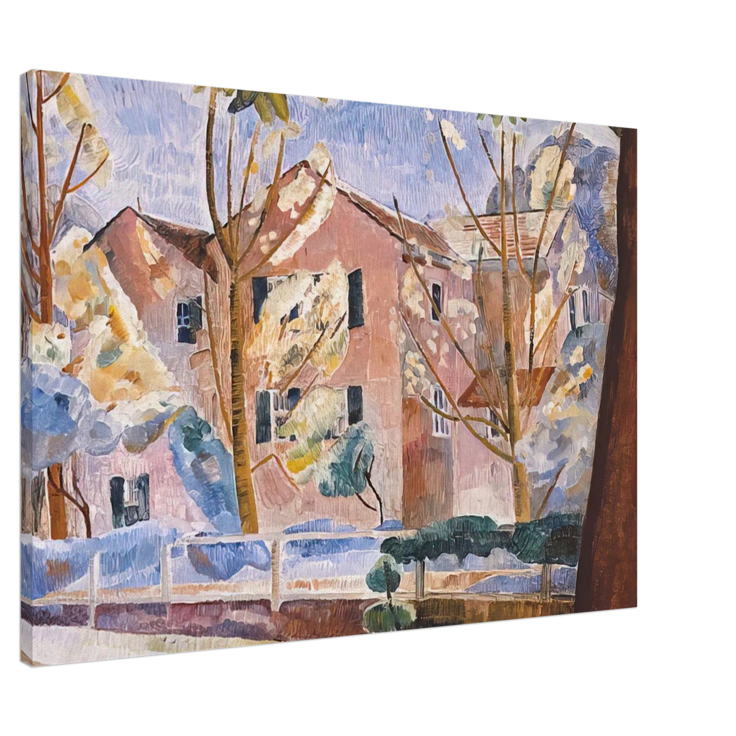 Grace Cossington Smith - House with trees - 1935 Canvas - 20x30 cm / 8x12 inches-canvas