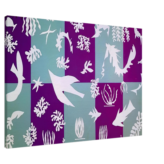 Henri Matisse - POLYNESIA LA MER 1946 Canvas - 20x30 cm / 8x12 inches-canvas