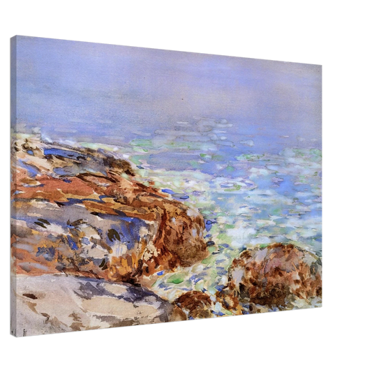 Childe Hassam - Seascape, Isles of Shoals Canvas - 20x30 cm / 8x12 inches-canvas