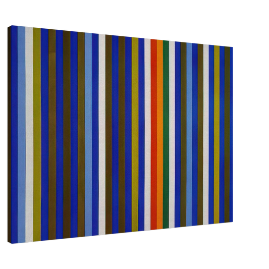 Gene Davis - Citadel - 1962 Canvas - 20x30 cm / 8x12 inches-canvas