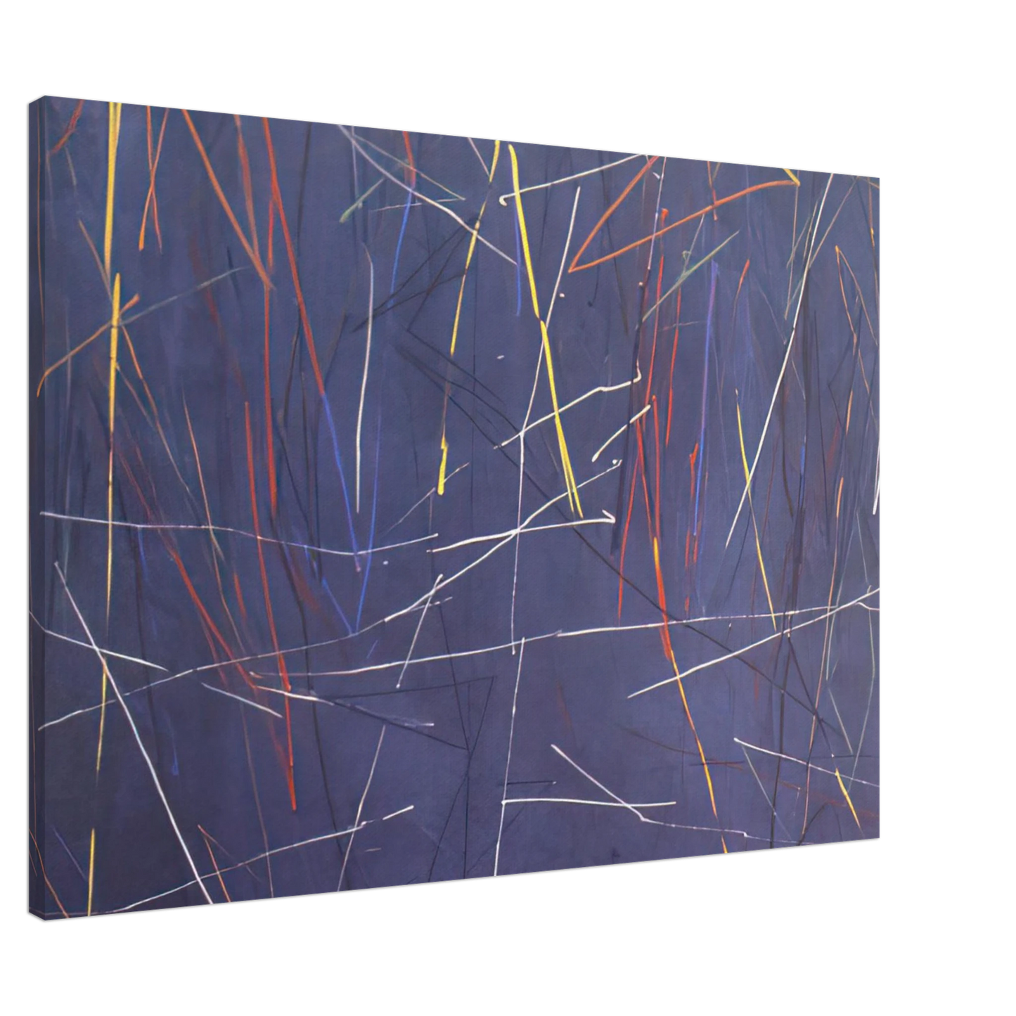 Ronnie Landfield - Gates of Blue - 1975 Canvas - 20x30 cm / 8x12 inches-canvas