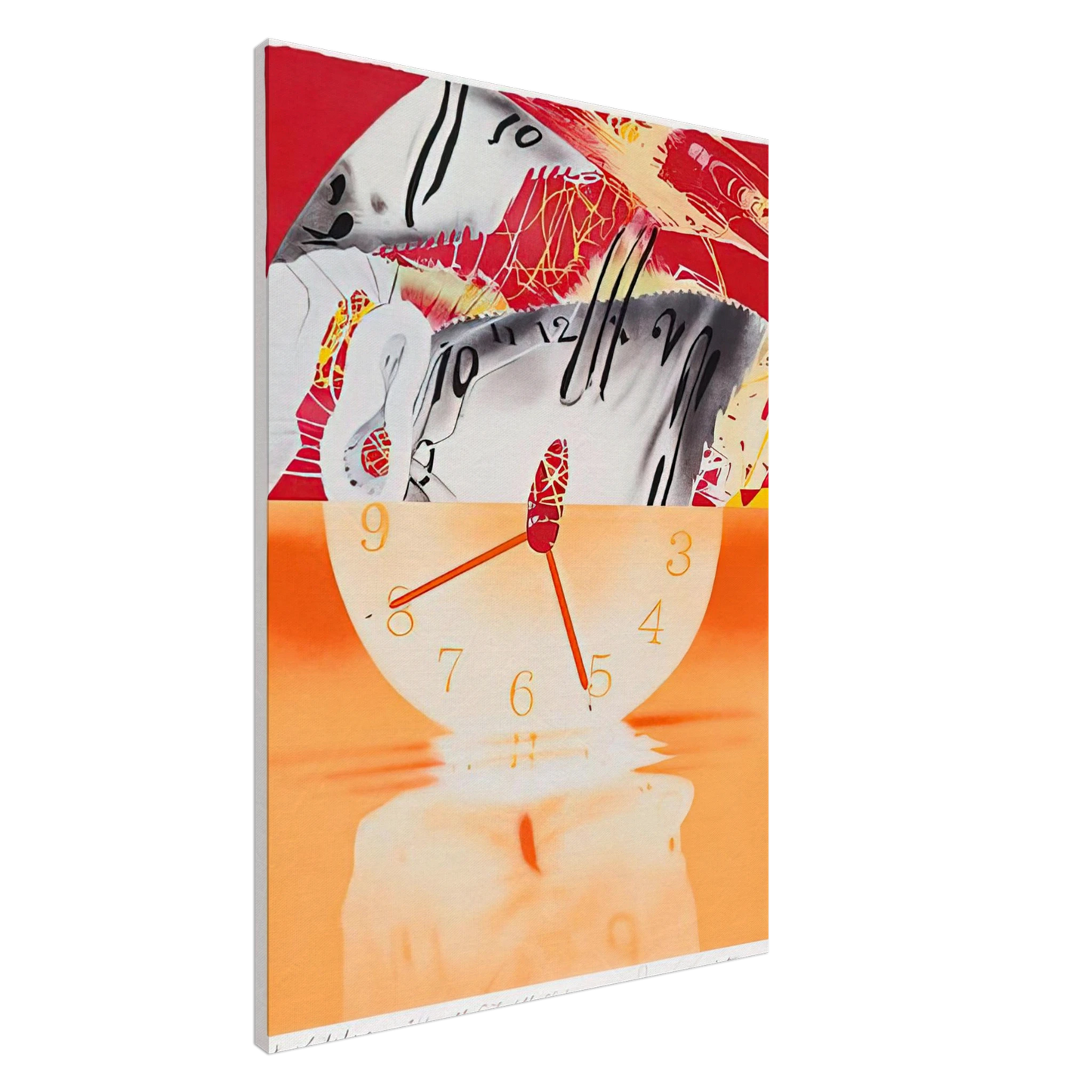 James Rosenquist - Hole in the Center of the Clock Canvas - 20x30 cm / 8x12 inches-canvas